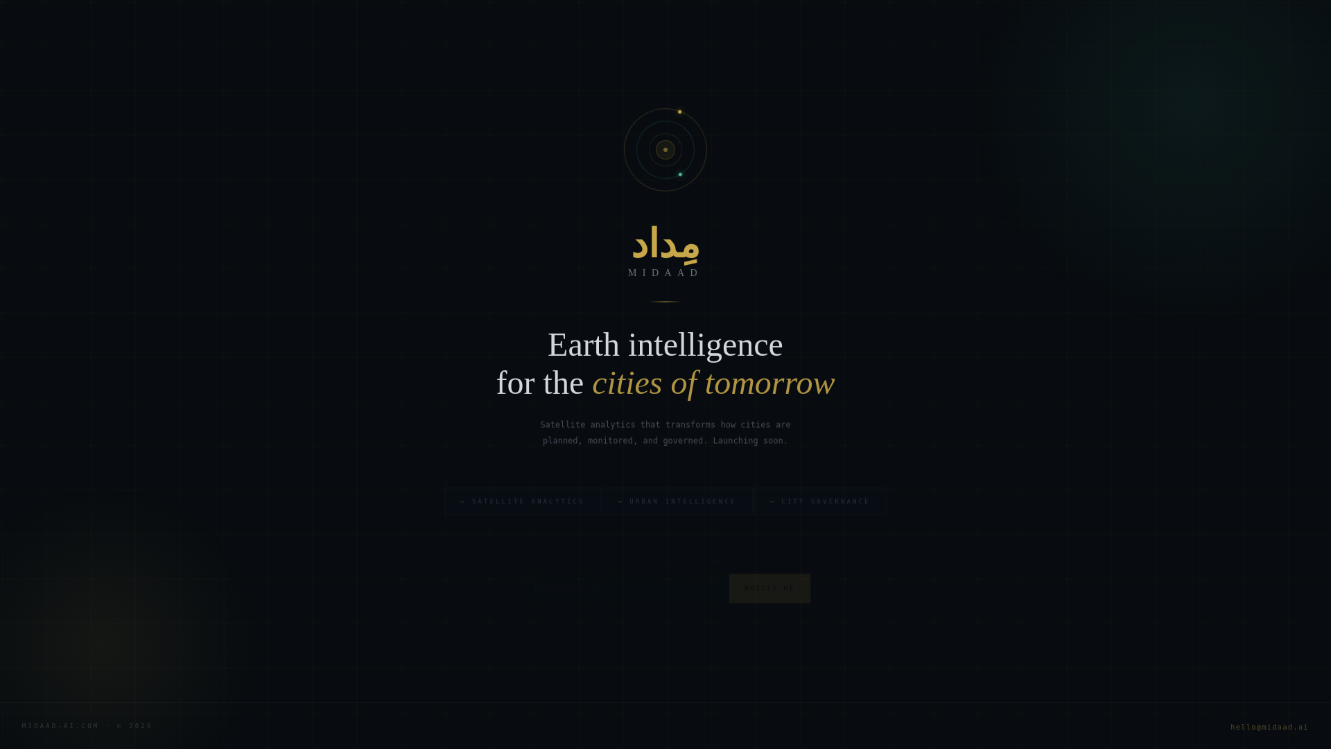 website screenshot of https://midaad-ai.com/