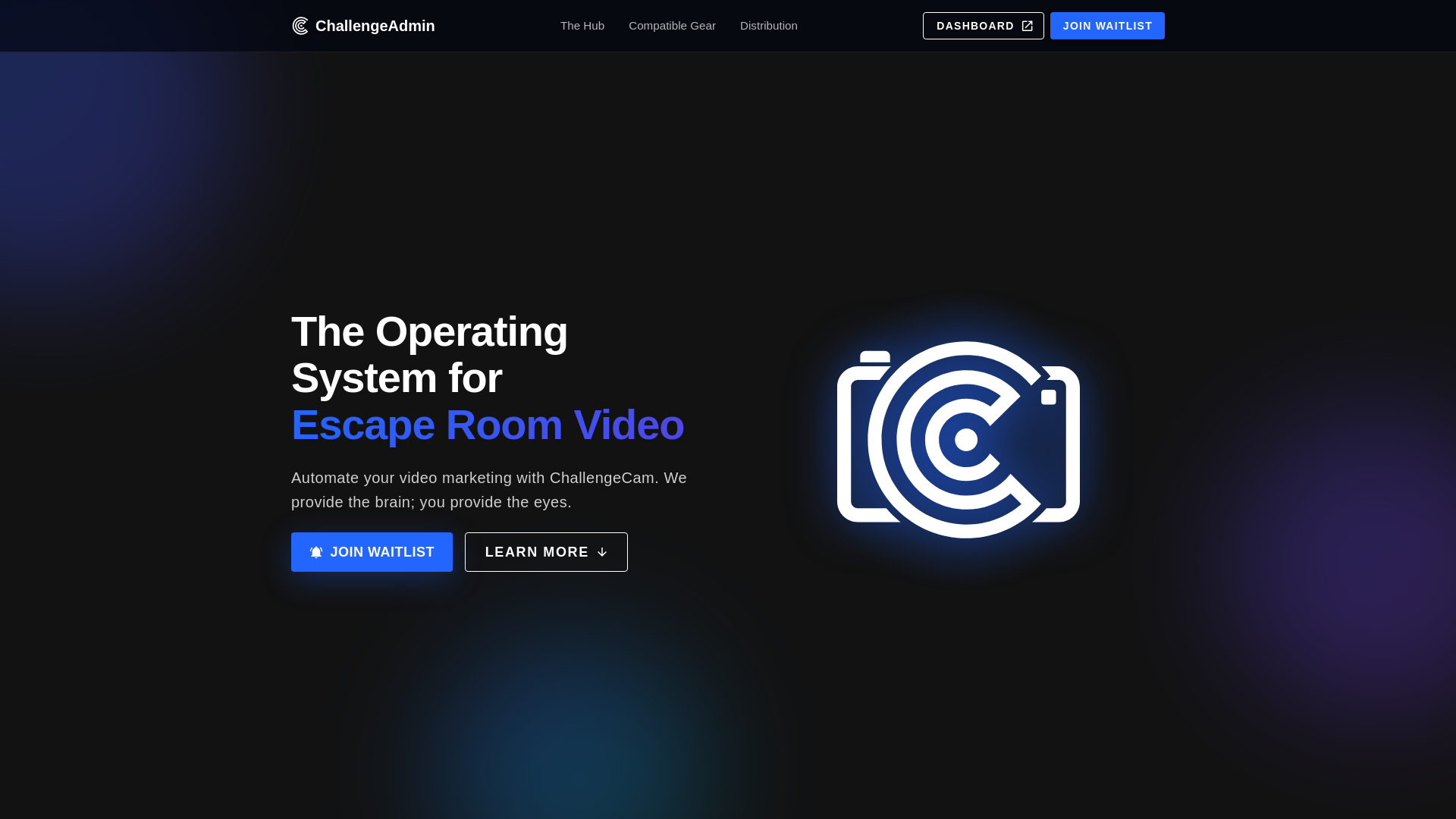 website screenshot of https://challengecam.io/
