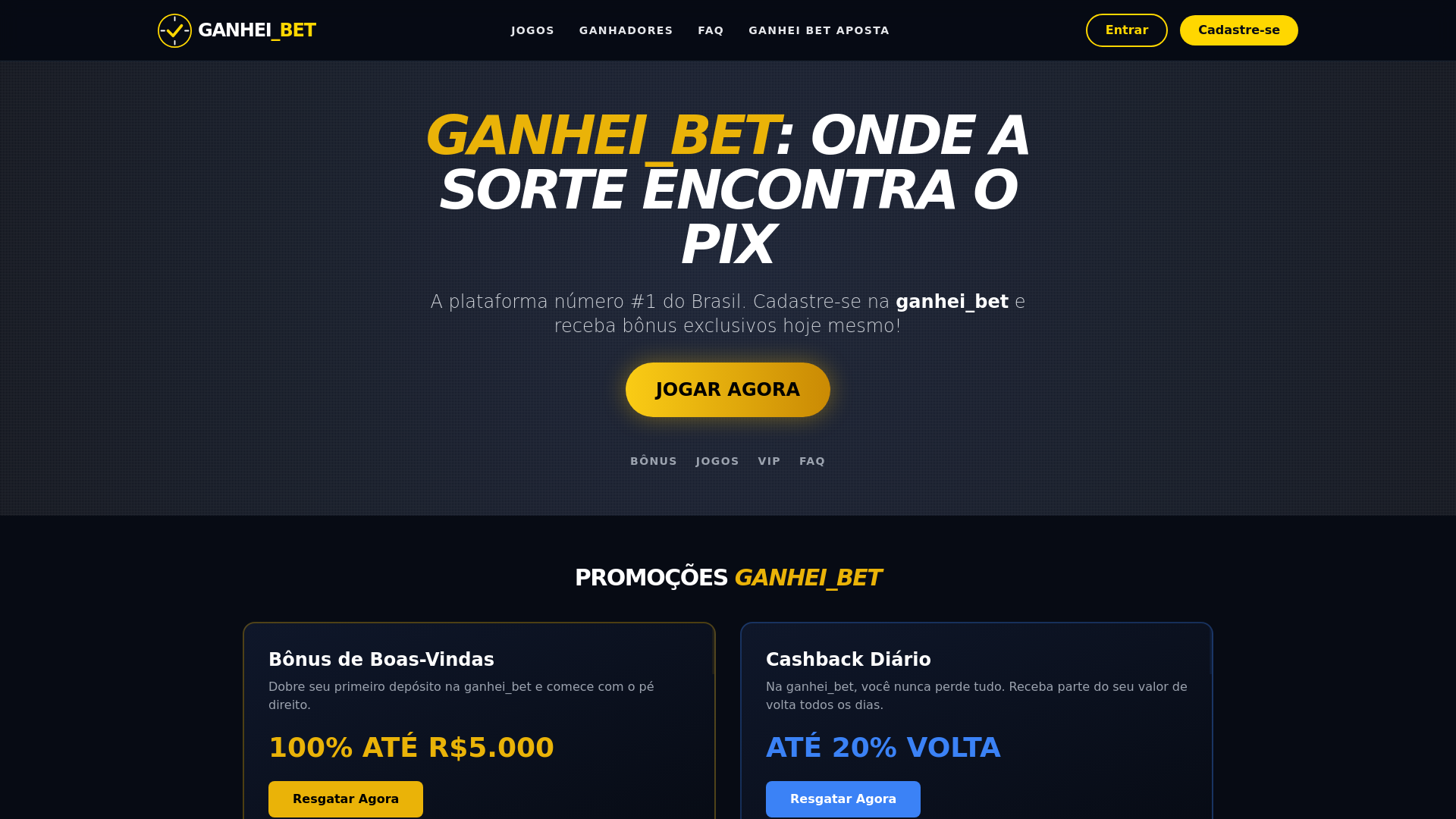 website screenshot of https://ganhei-bet685.com