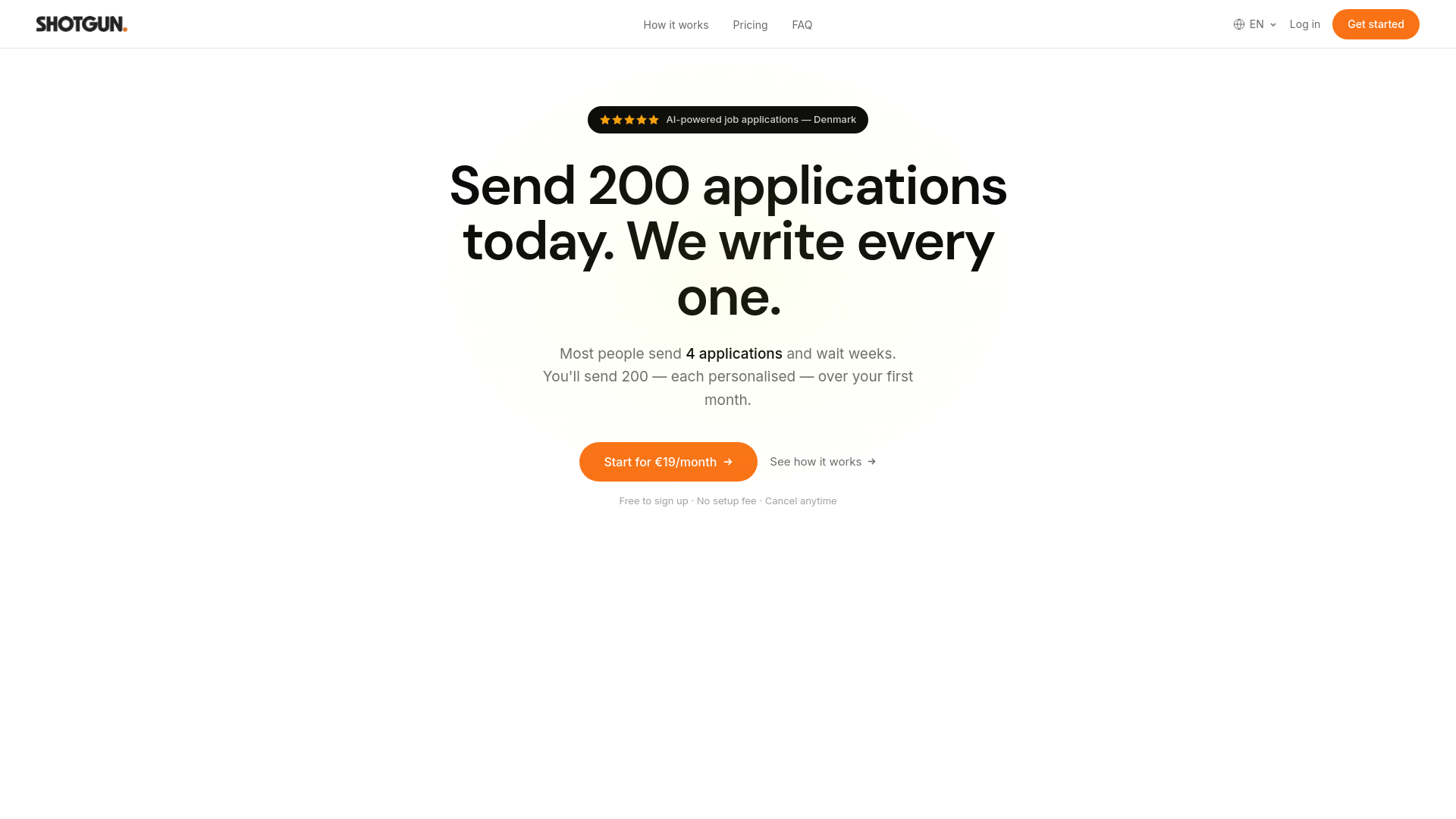 website screenshot of https://shotgunrecruitmentdk.com/