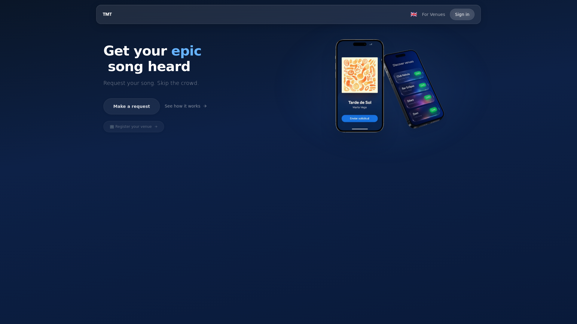 website screenshot of https://thatsmytrack.com