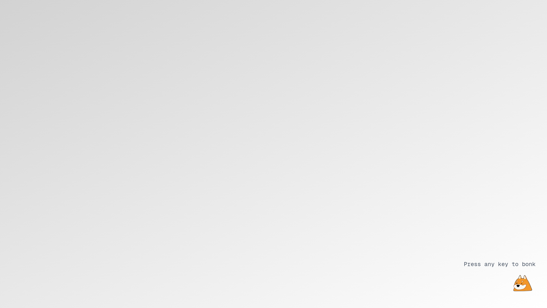 website screenshot of https://tinybonk.com/