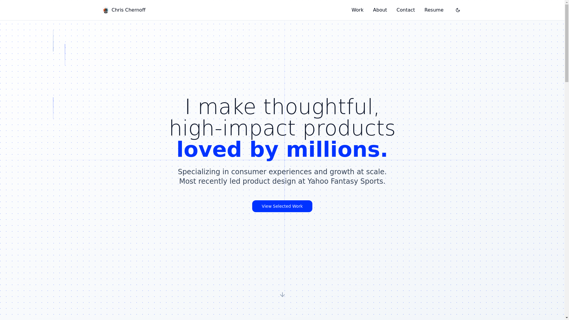 website screenshot of https://chernoff-design.pages.dev/
