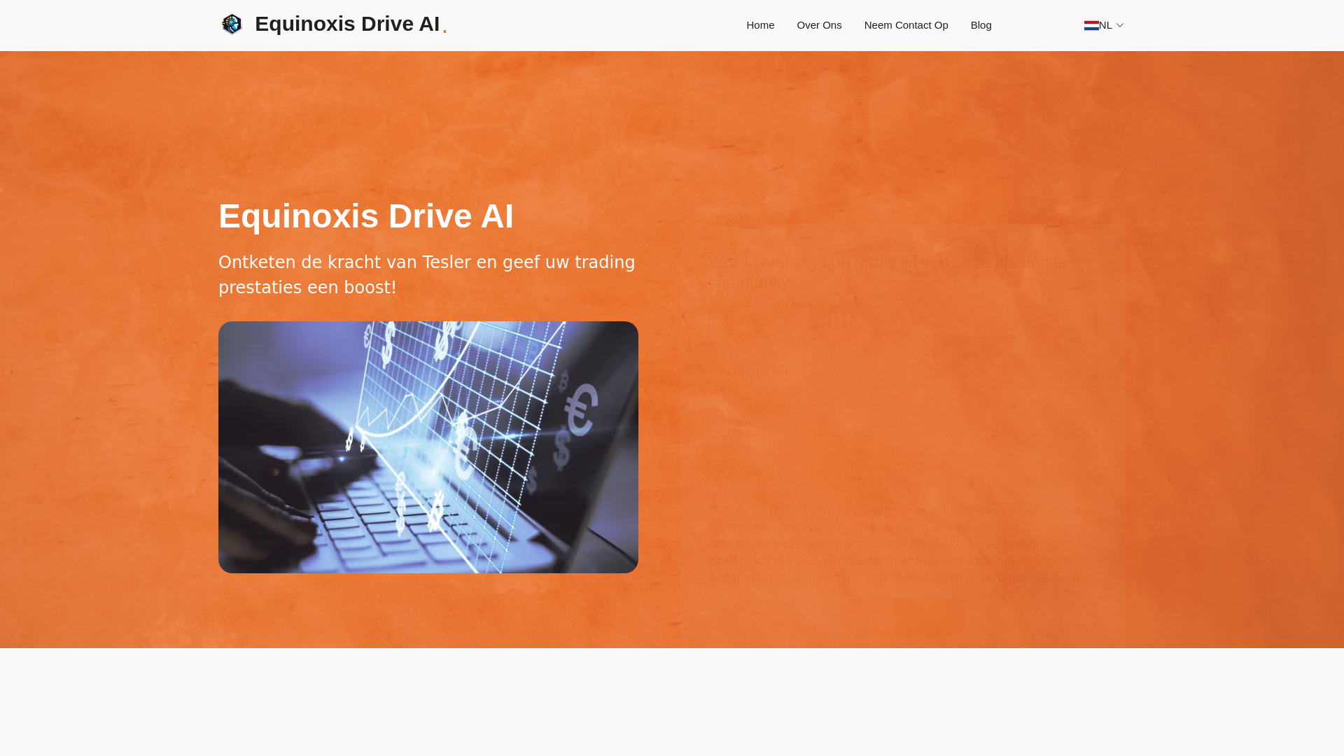 website screenshot of https://myequinoxisdriveai-app.net/