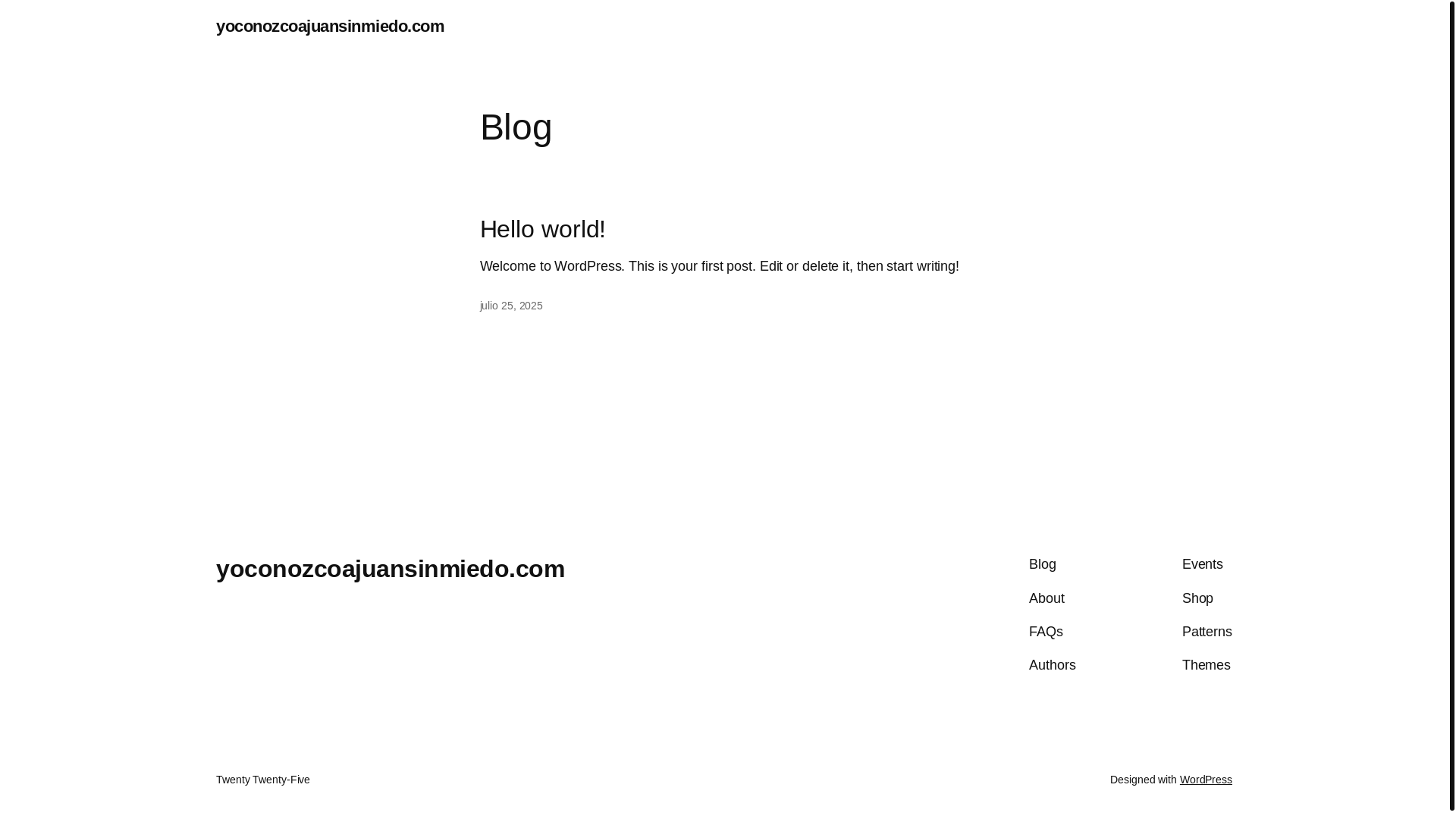 website screenshot of https://yoconozcoajuansinmiedo.com/