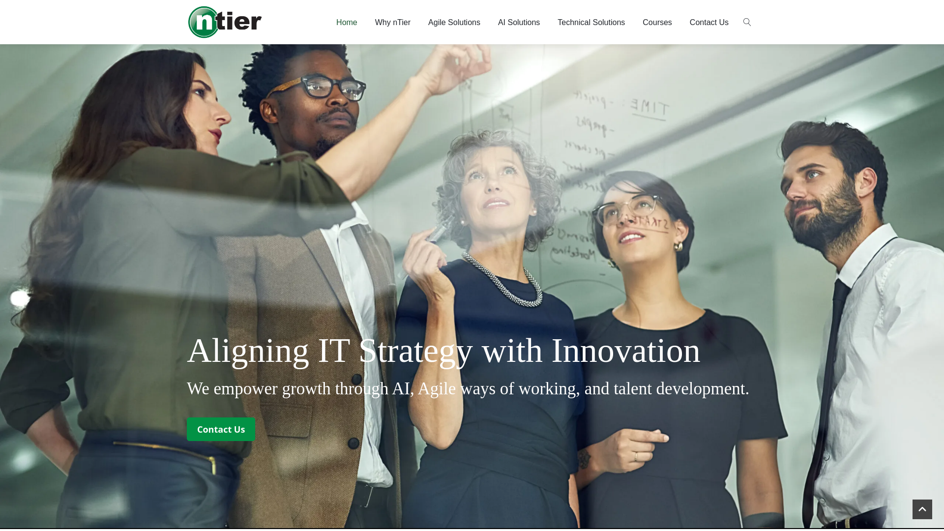 website screenshot of https://ntiertraining.info