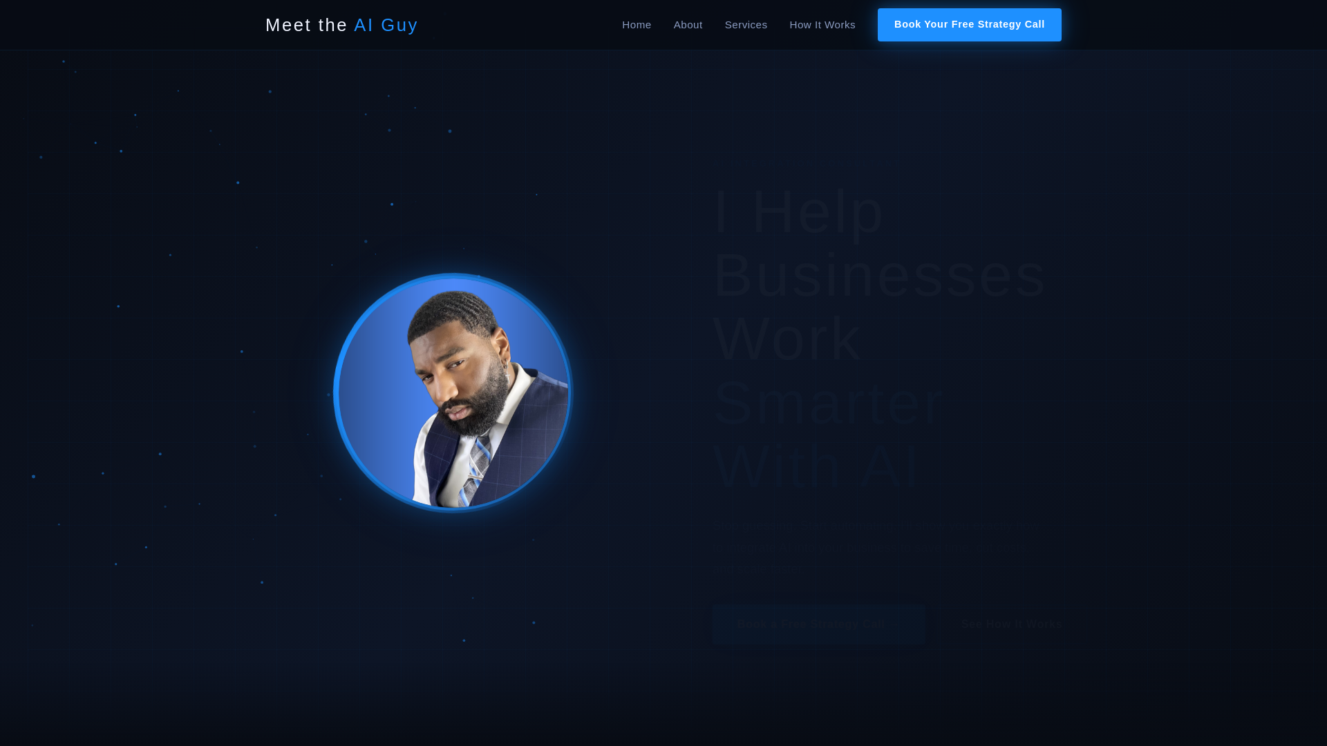 website screenshot of https://meettheaiguy.com