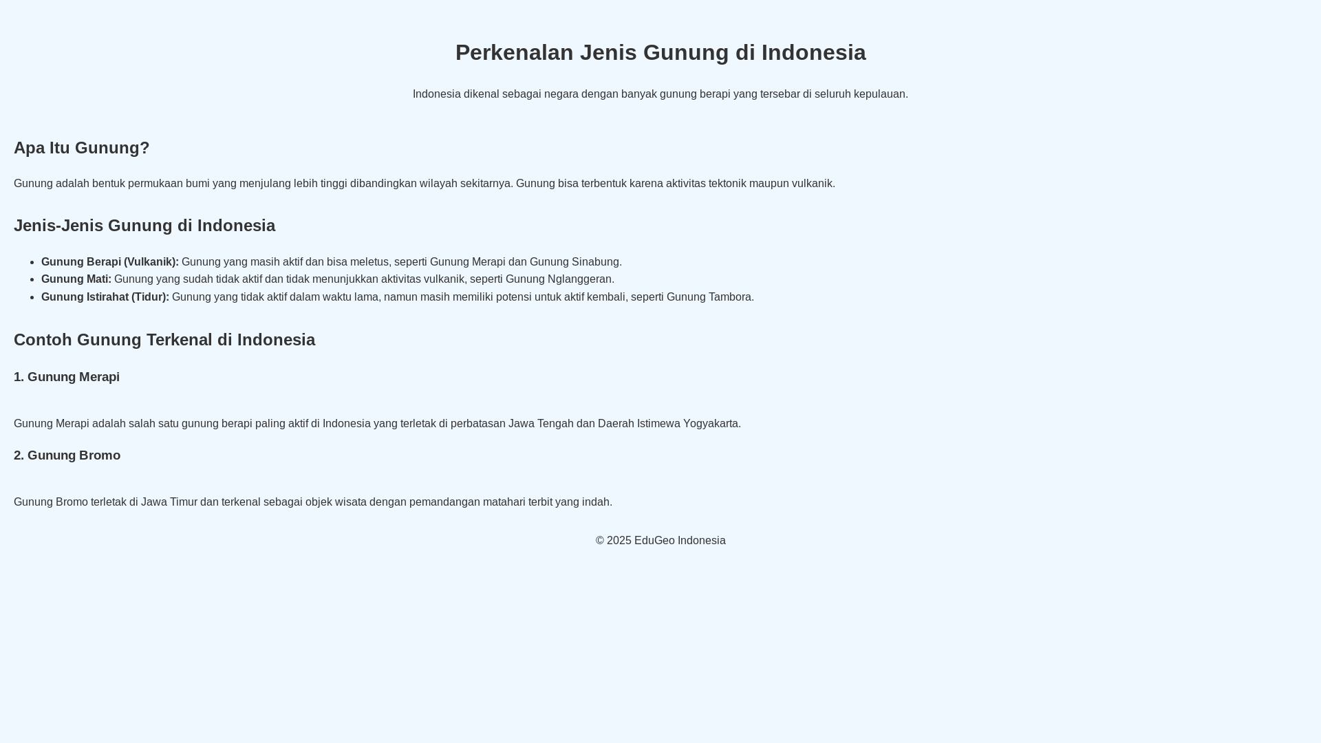 website screenshot of https://gununganasli.pages.dev/