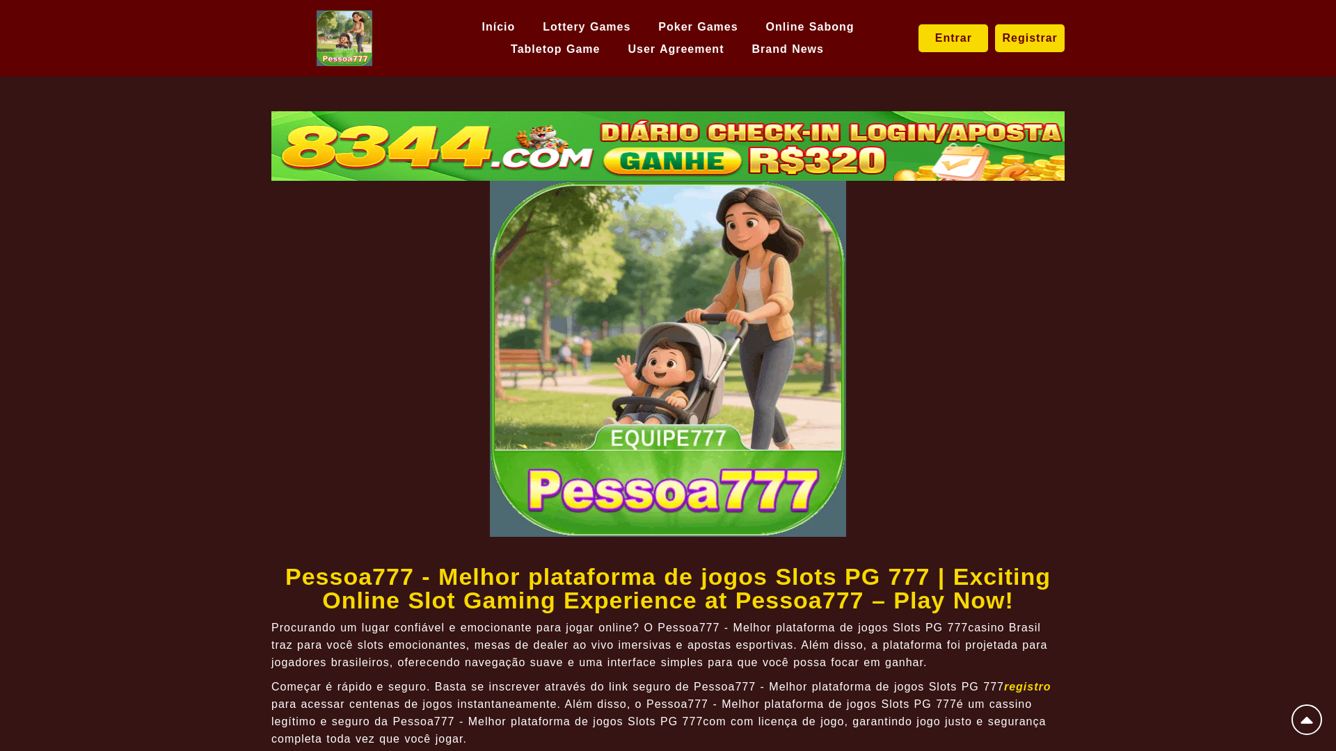 website screenshot of https://pessoa777bet.com/