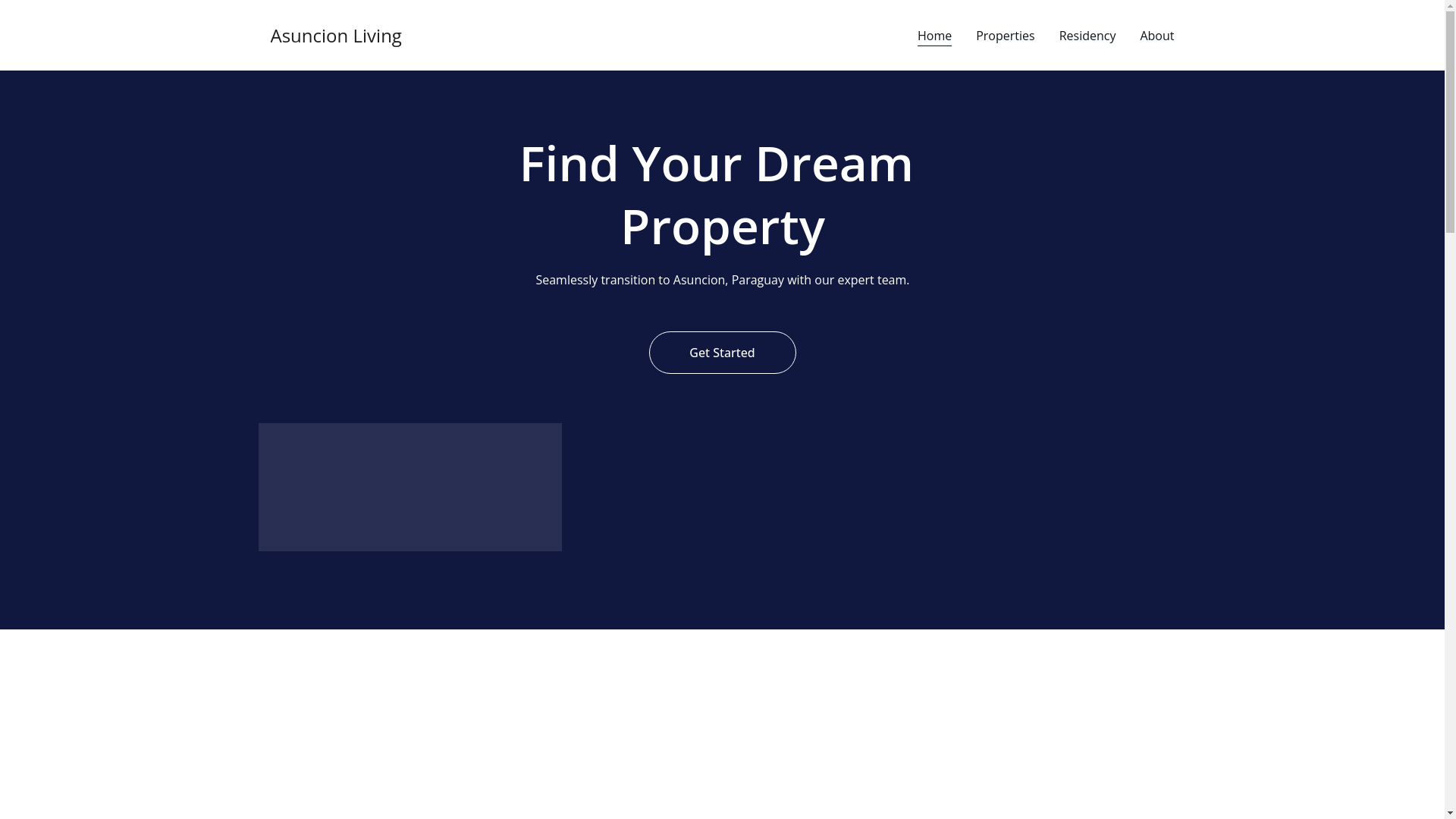 website screenshot of https://asuncionliving.com/