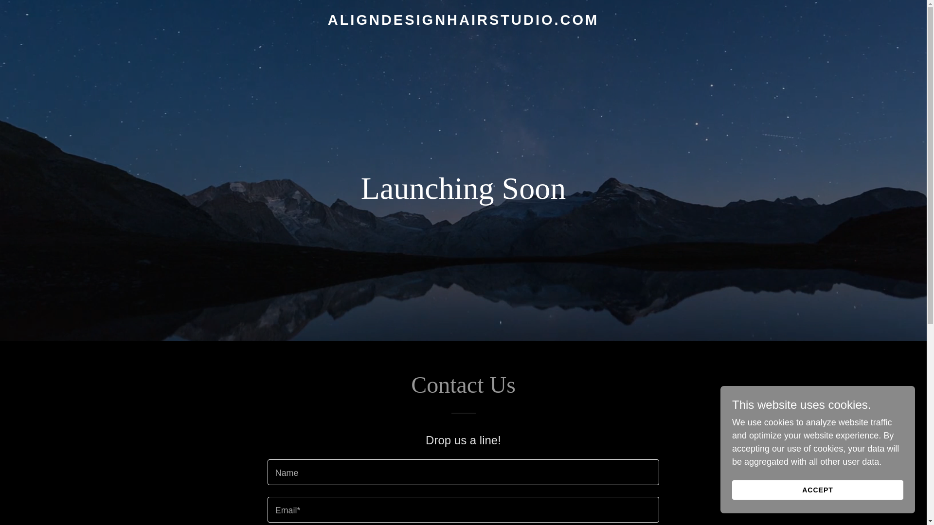 website screenshot of https://aligndesignhairstudio.com/
