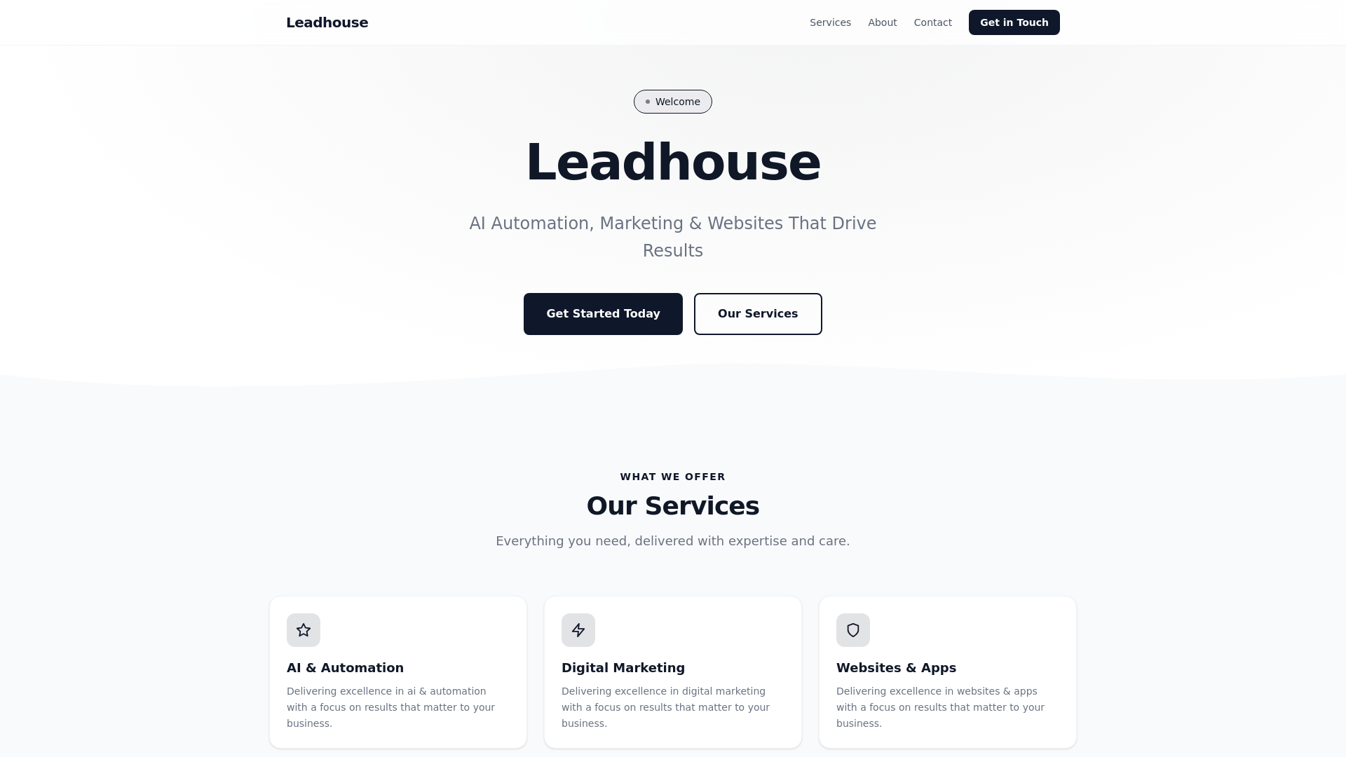 website screenshot of https://leadhouse-leadhouse.pages.dev/