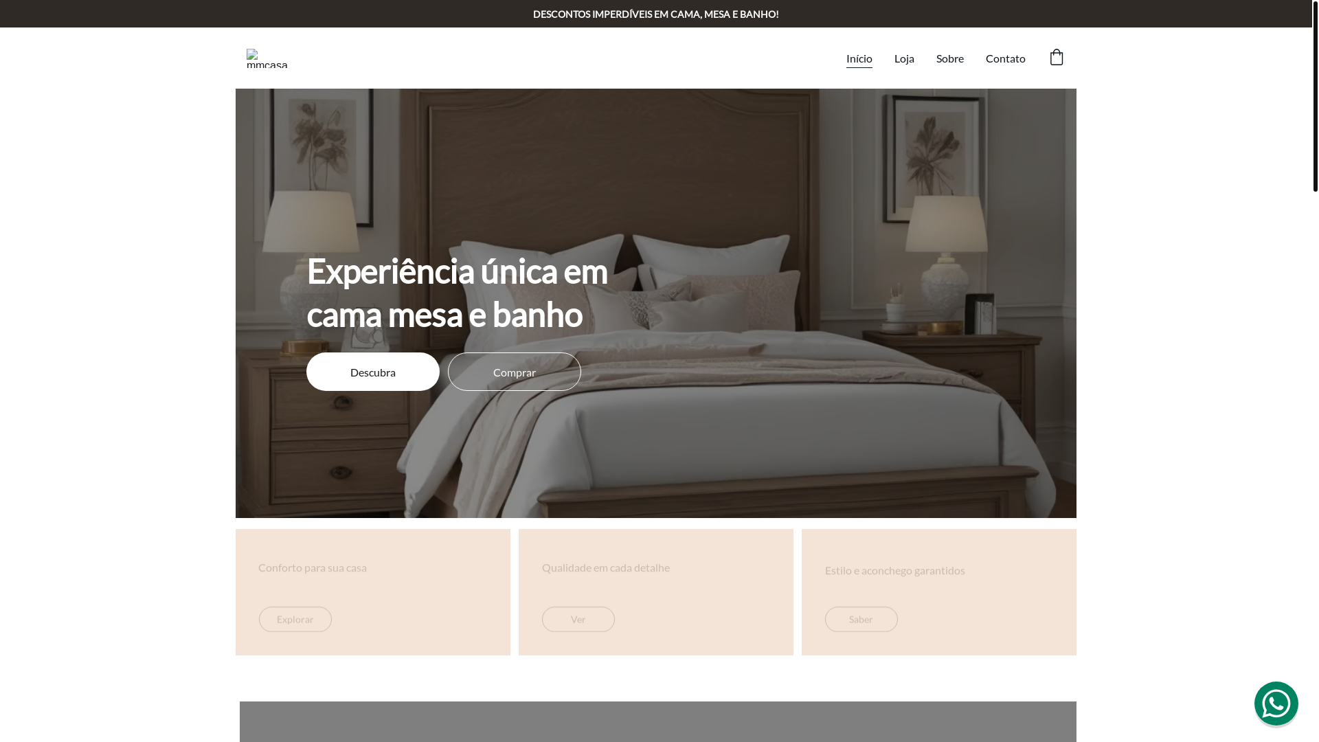 website screenshot of https://mmcasa.store/