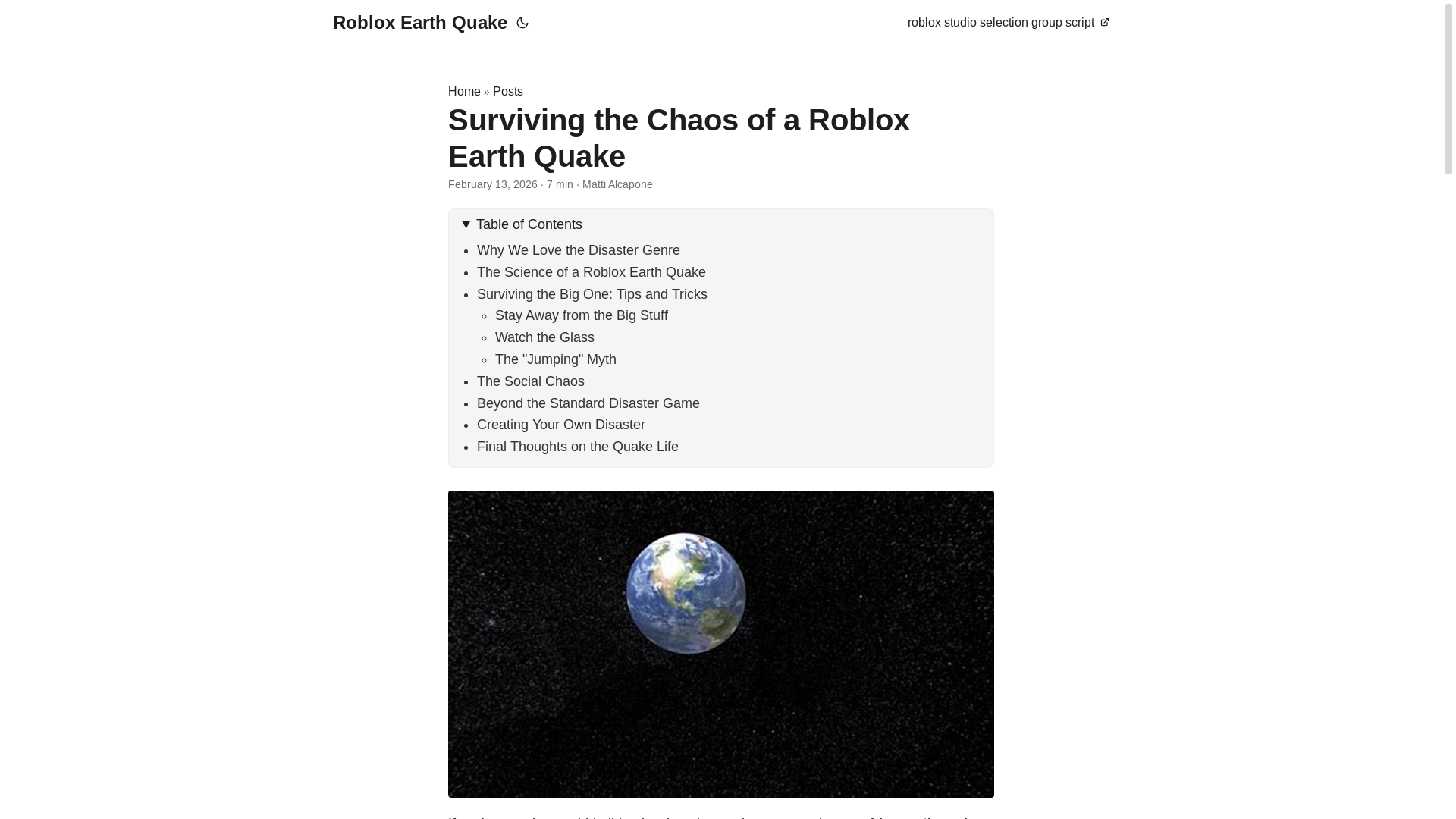 website screenshot of https://roblox-earth-quake.pages.dev/