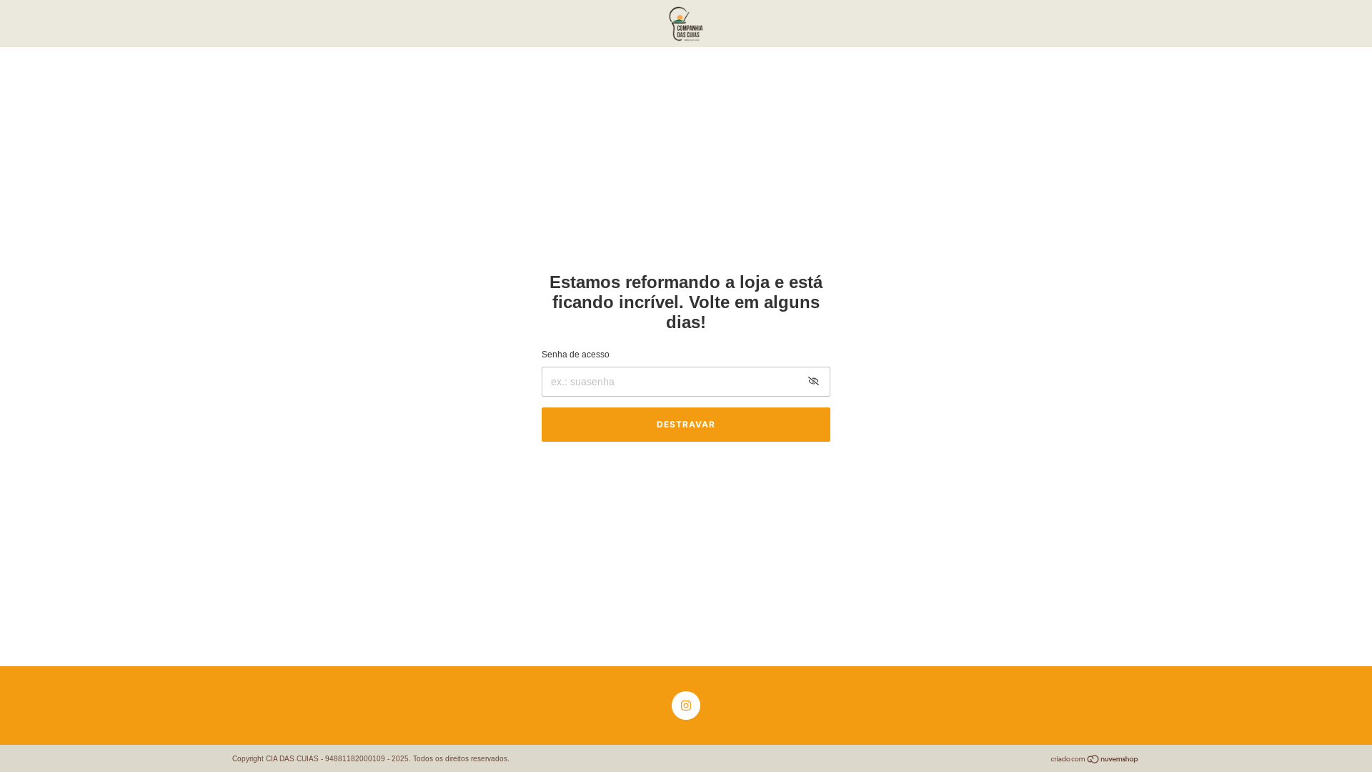 website screenshot of https://ciadascuias.com.br/