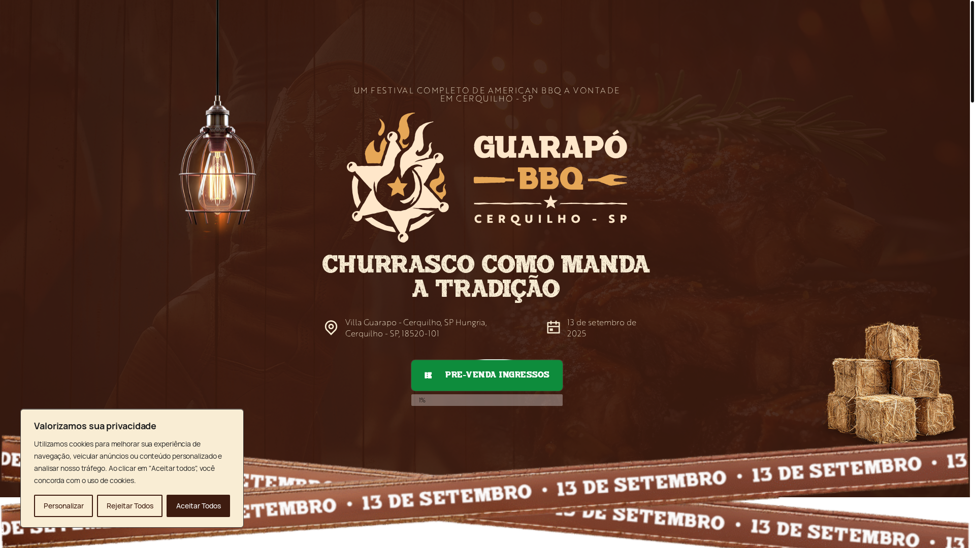 website screenshot of https://guarapobbq.com.br/