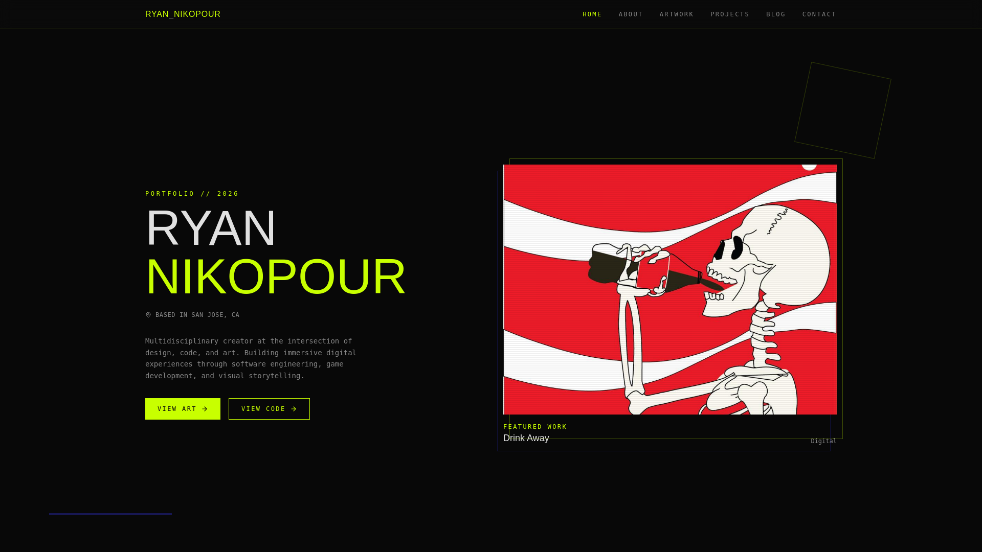 website screenshot of https://ryannikopour.com/