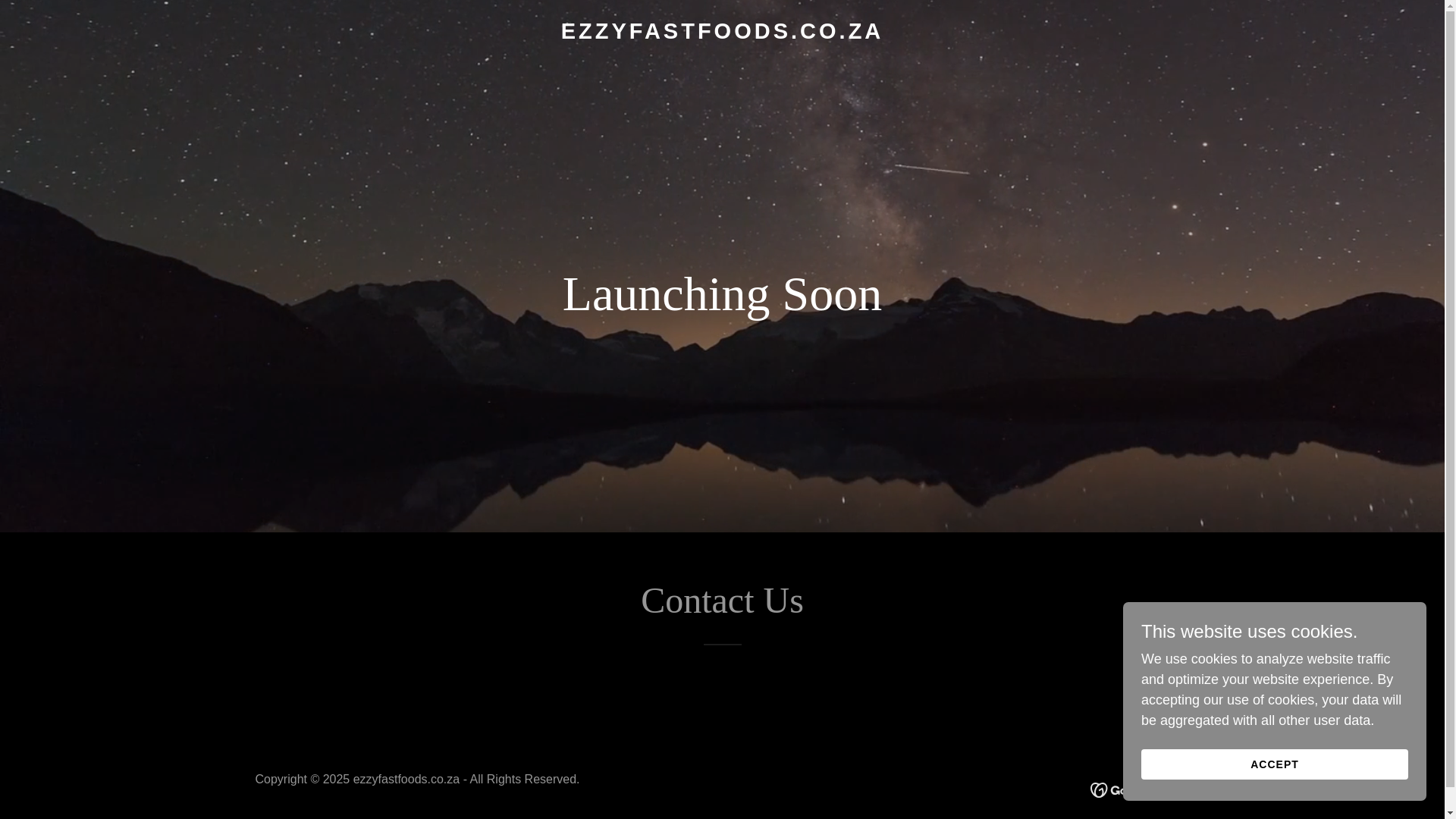 website screenshot of https://ezzyfastfoods.co.za/
