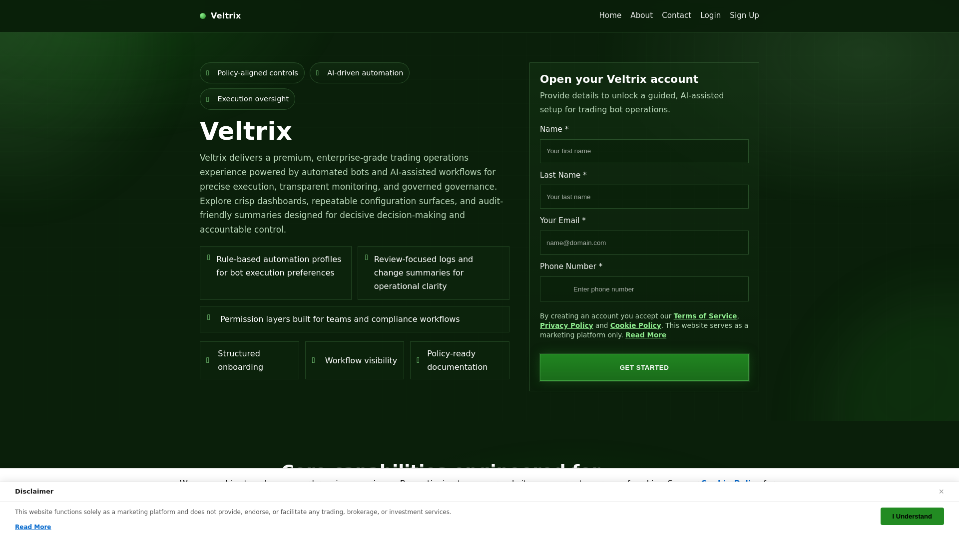 website screenshot of https://veltrix-app-pro.pages.dev/