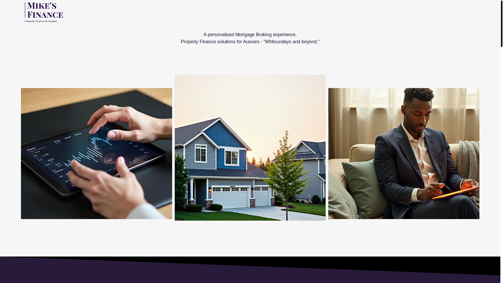 website screenshot of https://mikesfinanceaus.com/