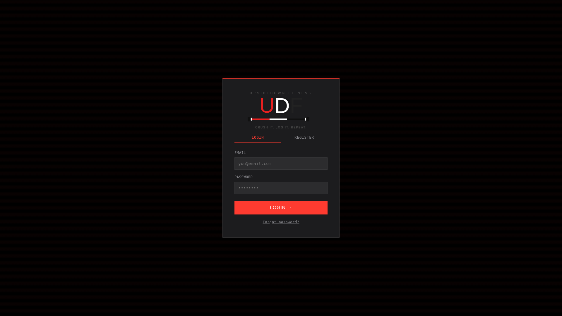 website screenshot of https://upsidedownfitness.pages.dev/