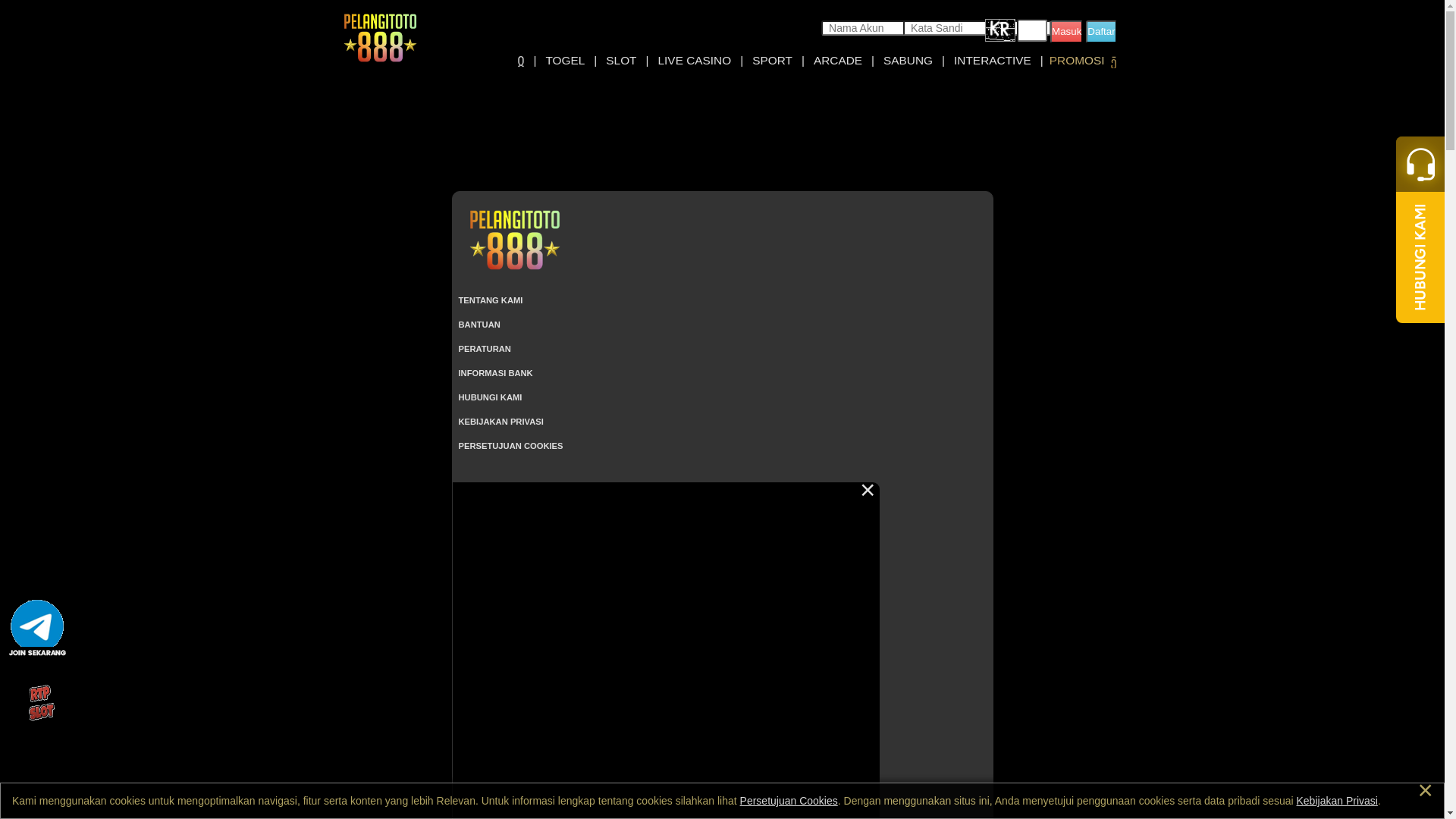 website screenshot of https://pelangitoto888auto.site/