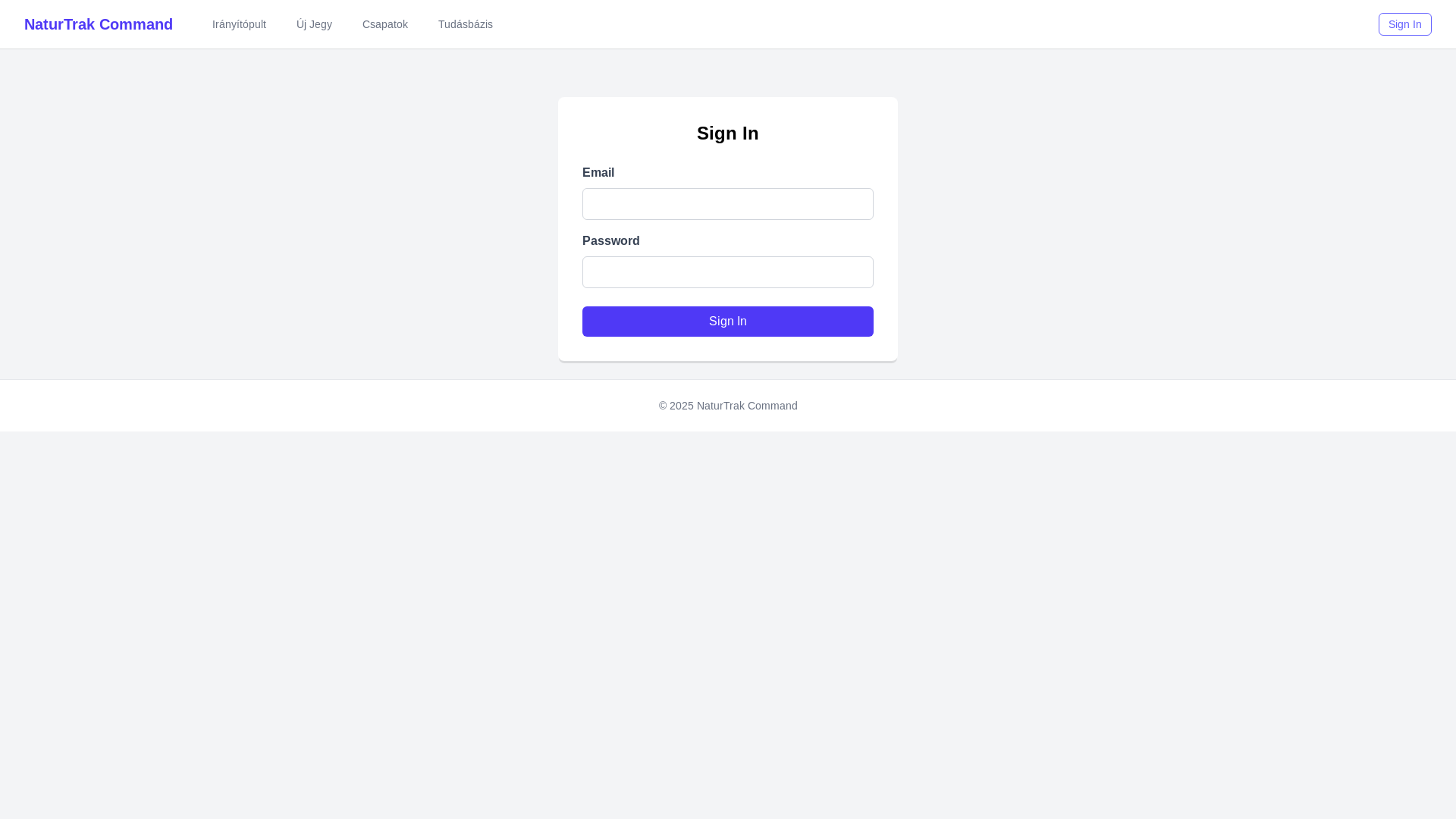 website screenshot of https://naturtrak-command-frontend.pages.dev/