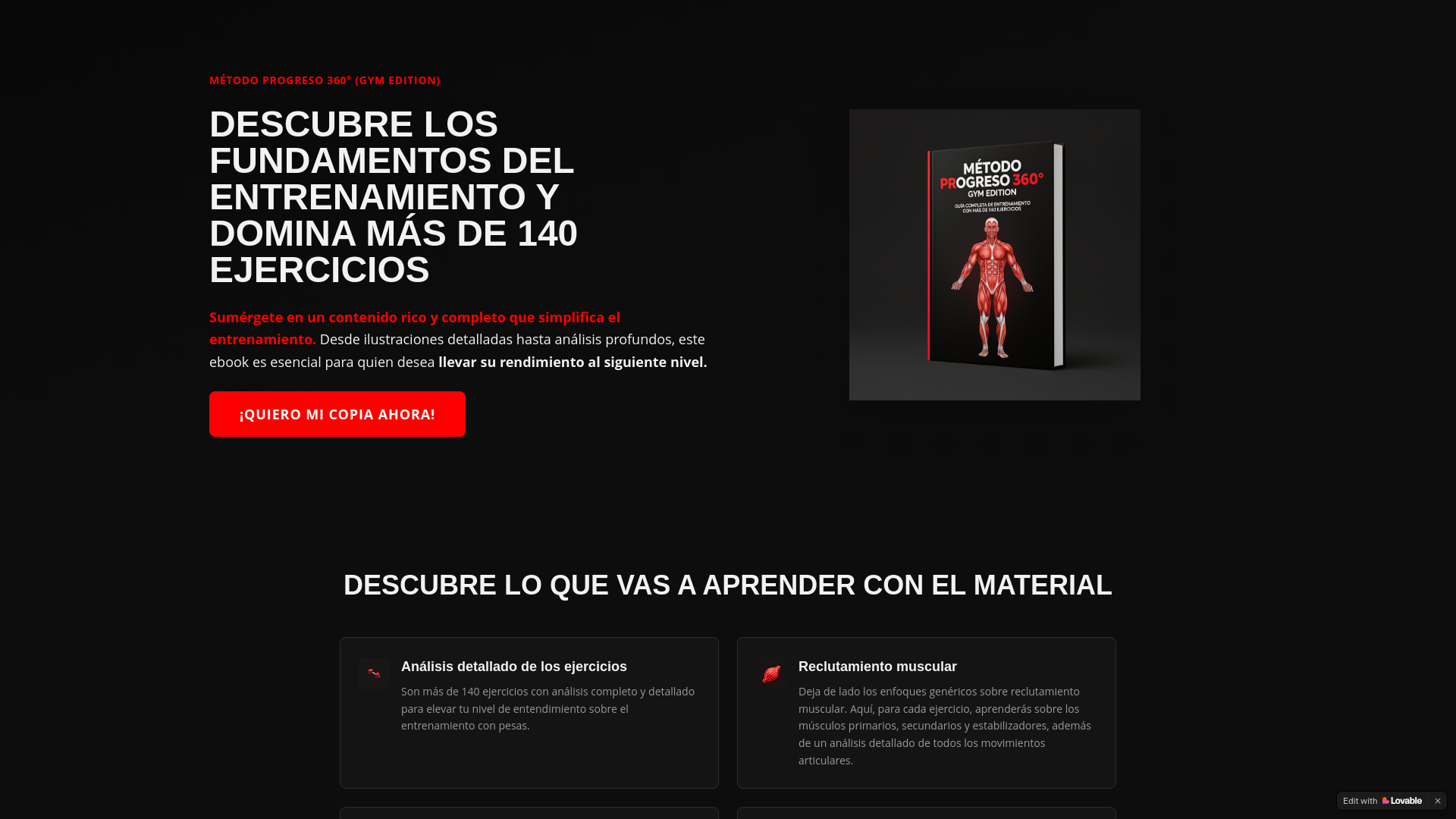 website screenshot of https://musclio.net/