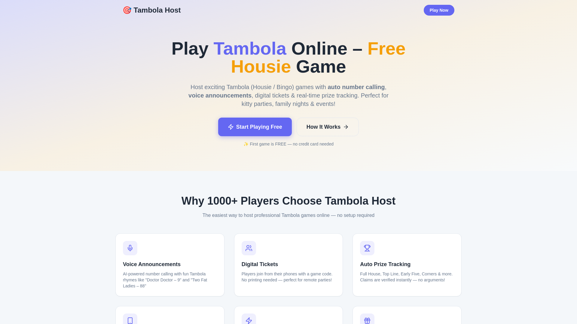 website screenshot of https://tombolaparty.com/