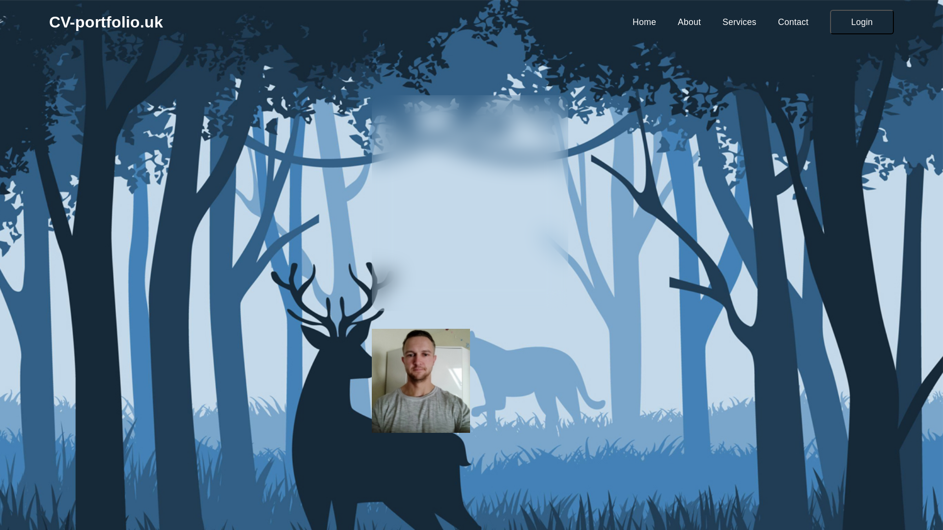 website screenshot of https://cv-portfolio.uk/