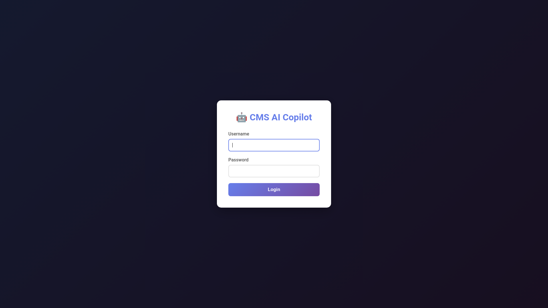 website screenshot of https://cms-copilot-uat.pages.dev/