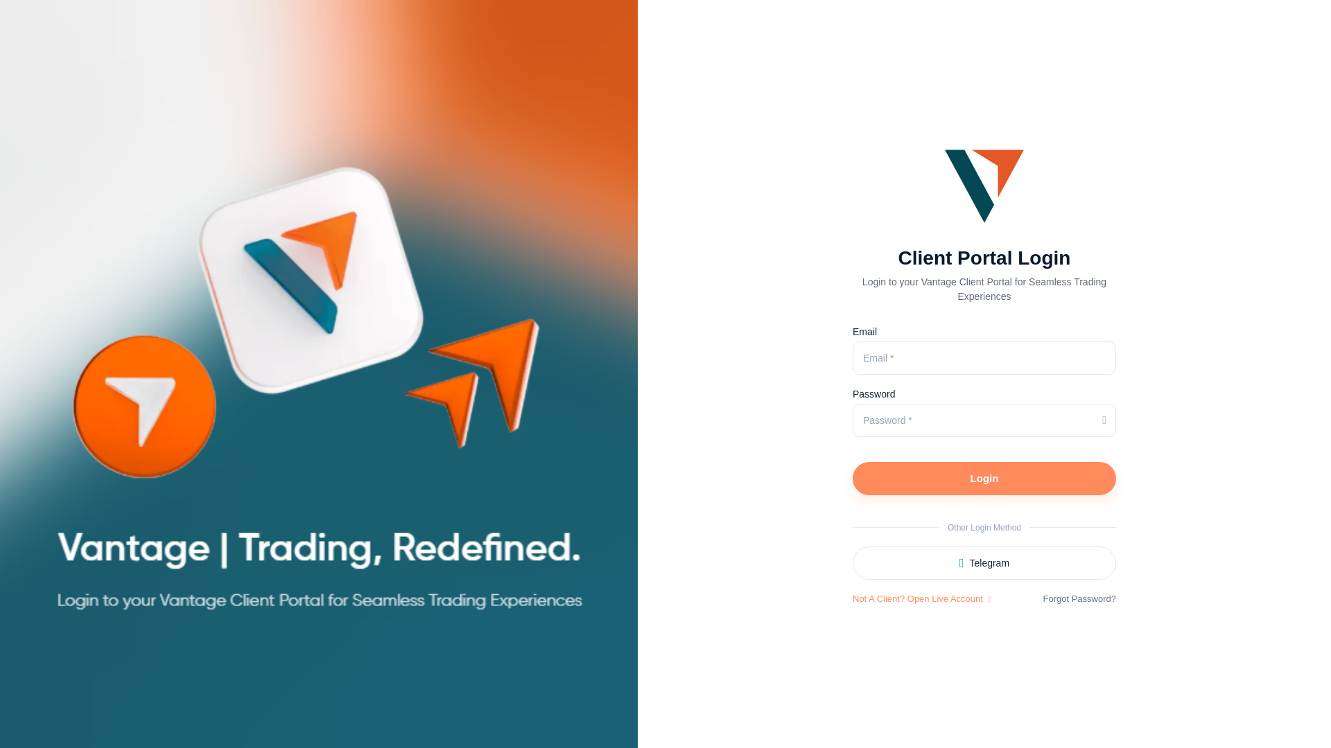 website screenshot of https://www-vantagemarkets.com/