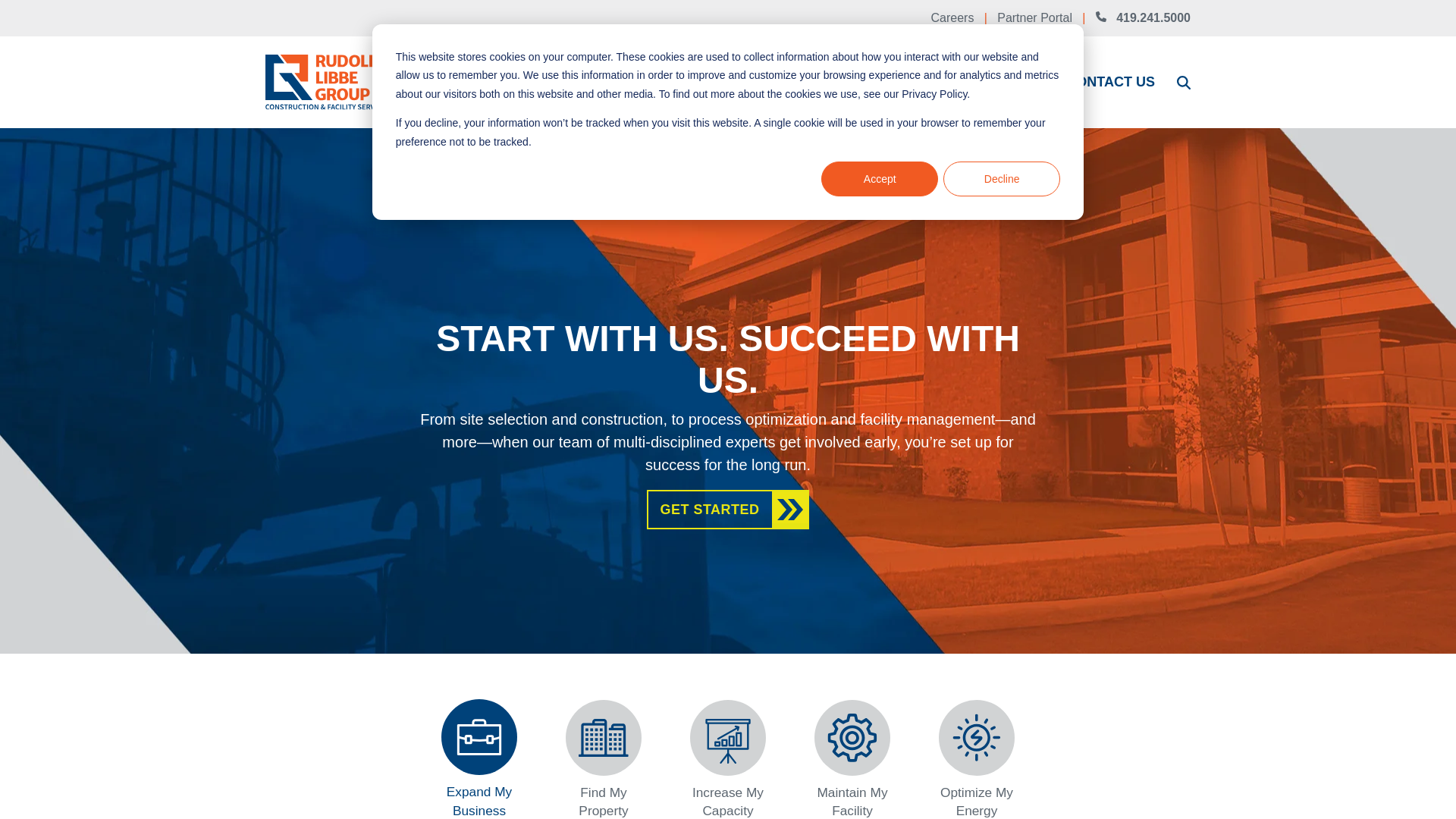 website screenshot of https://gemfacilitymanagementgroup.com/