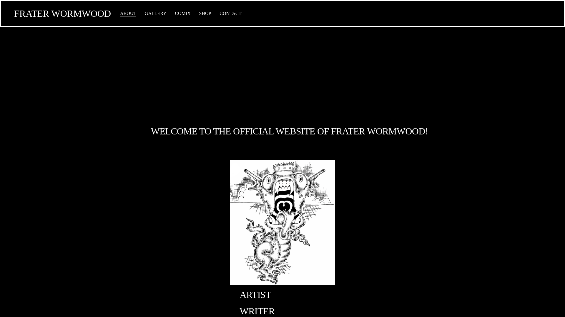 website screenshot of https://fraterwormwood.com/