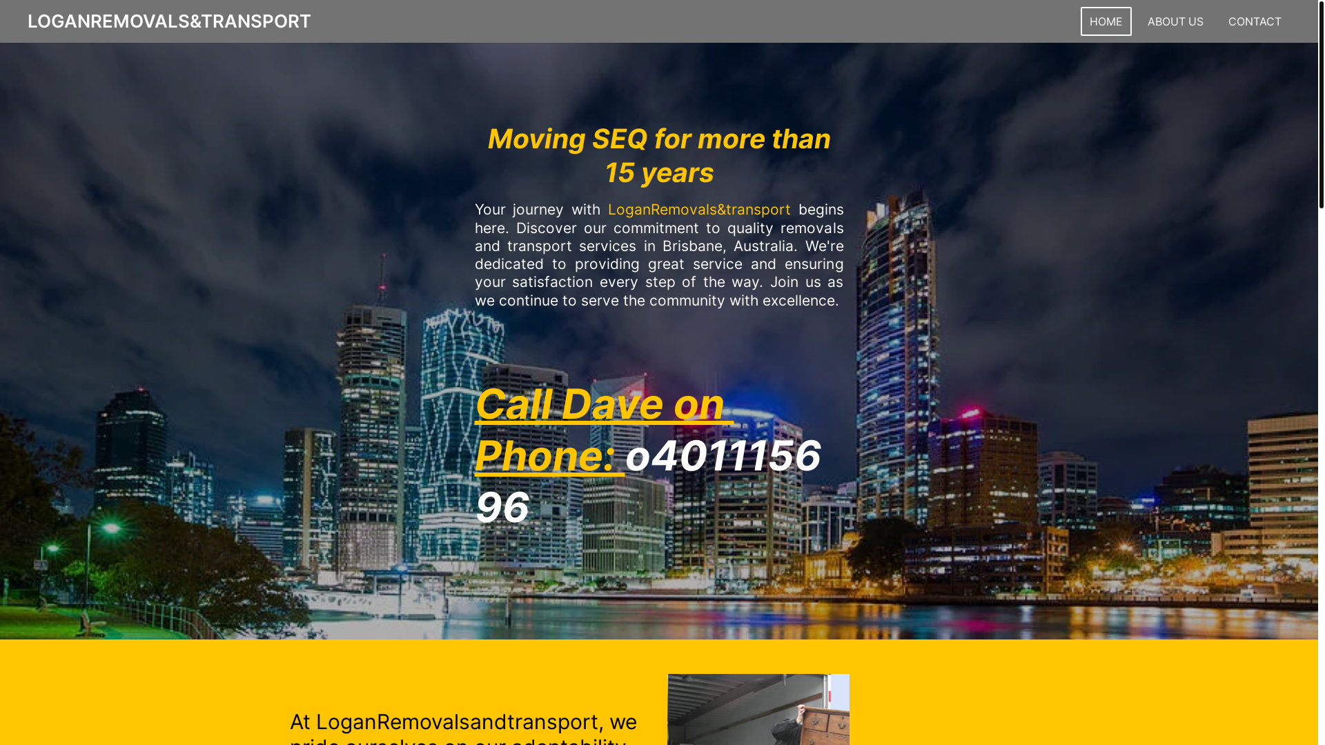 website screenshot of https://loganremovalsandtransport.info/