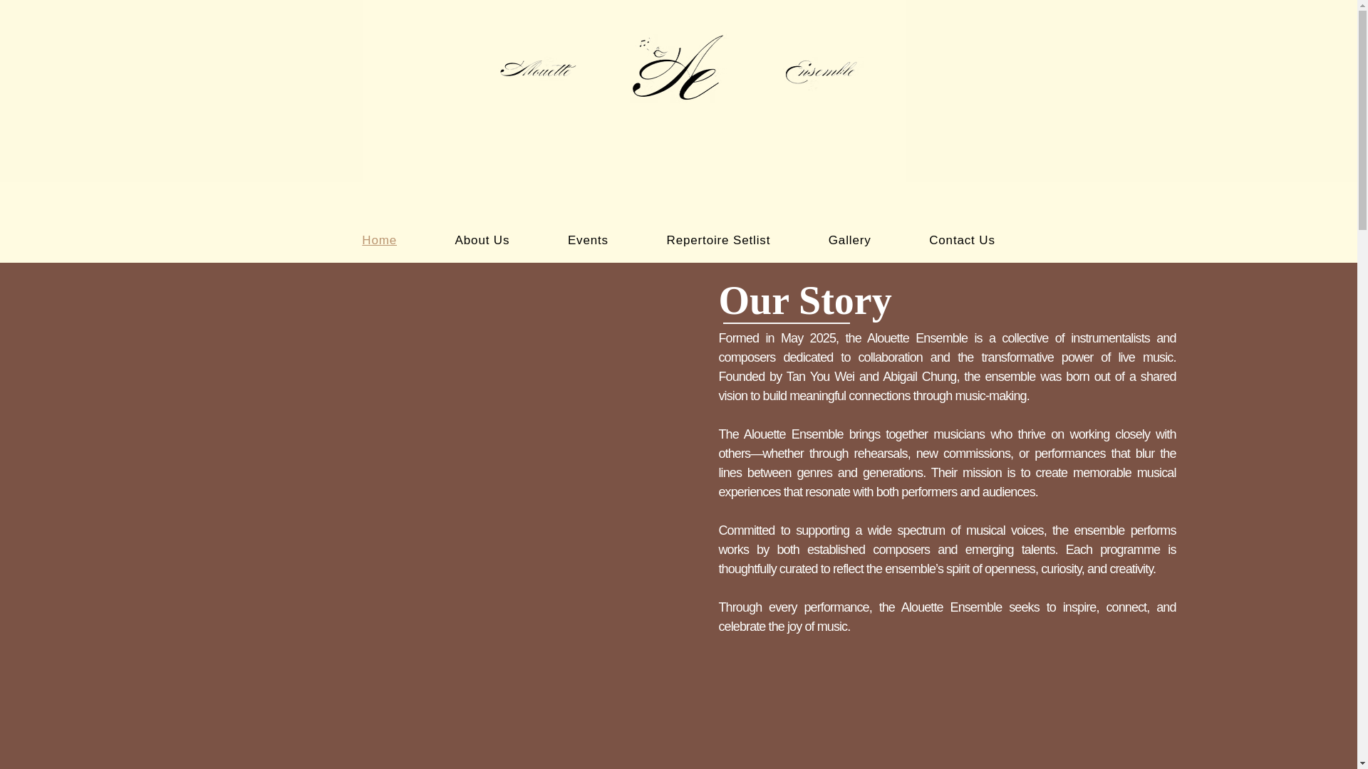 website screenshot of https://alouetteensemble.com/