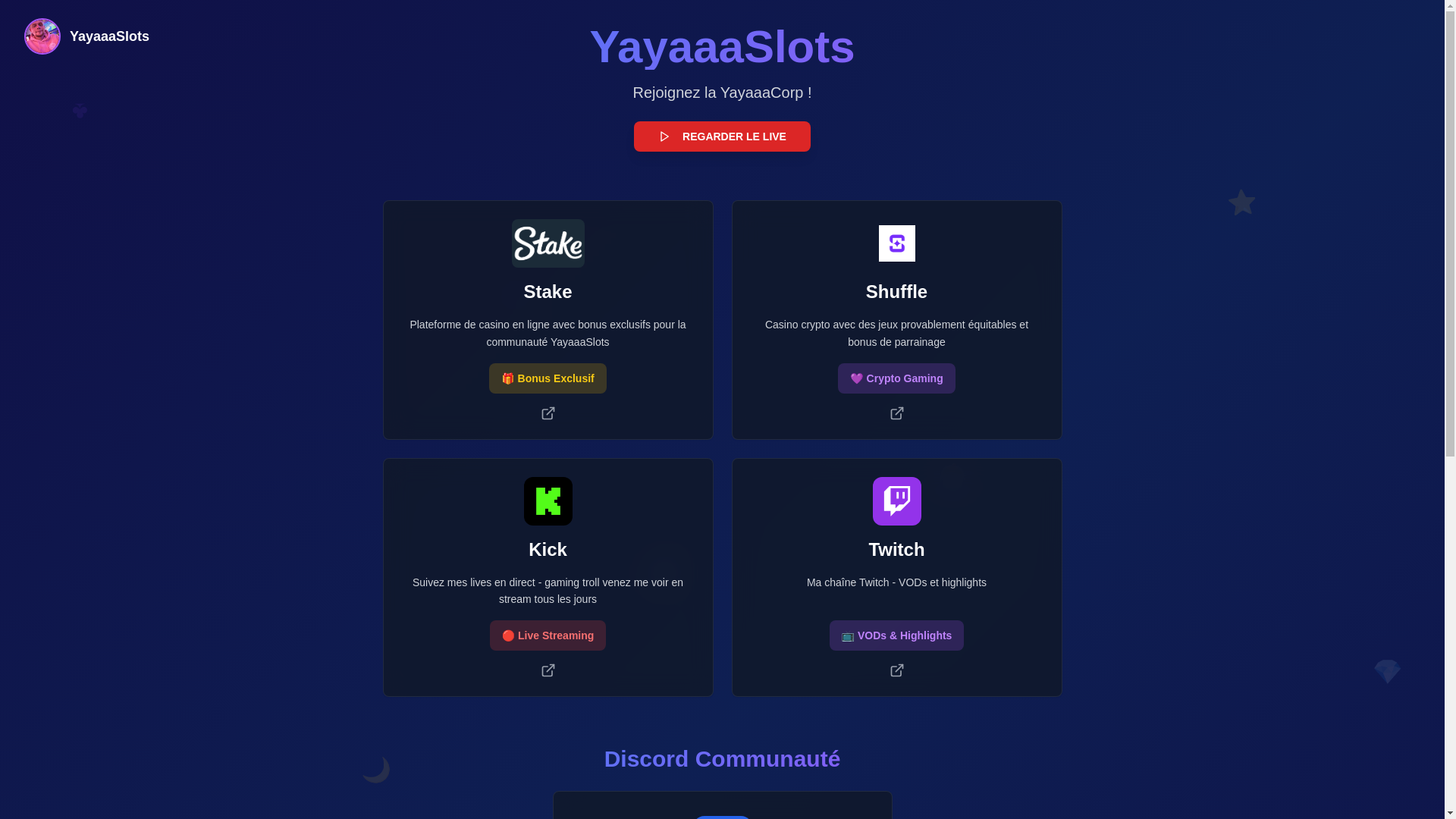 website screenshot of https://yayaaacorp.eu/