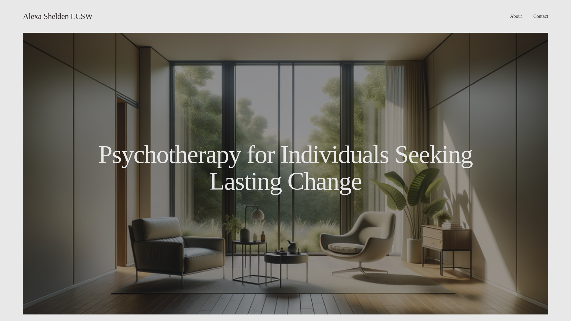 website screenshot of https://alexashelden.com/