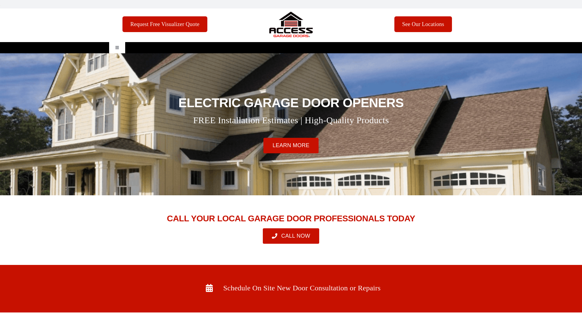 website screenshot of https://adoorandmore.net/