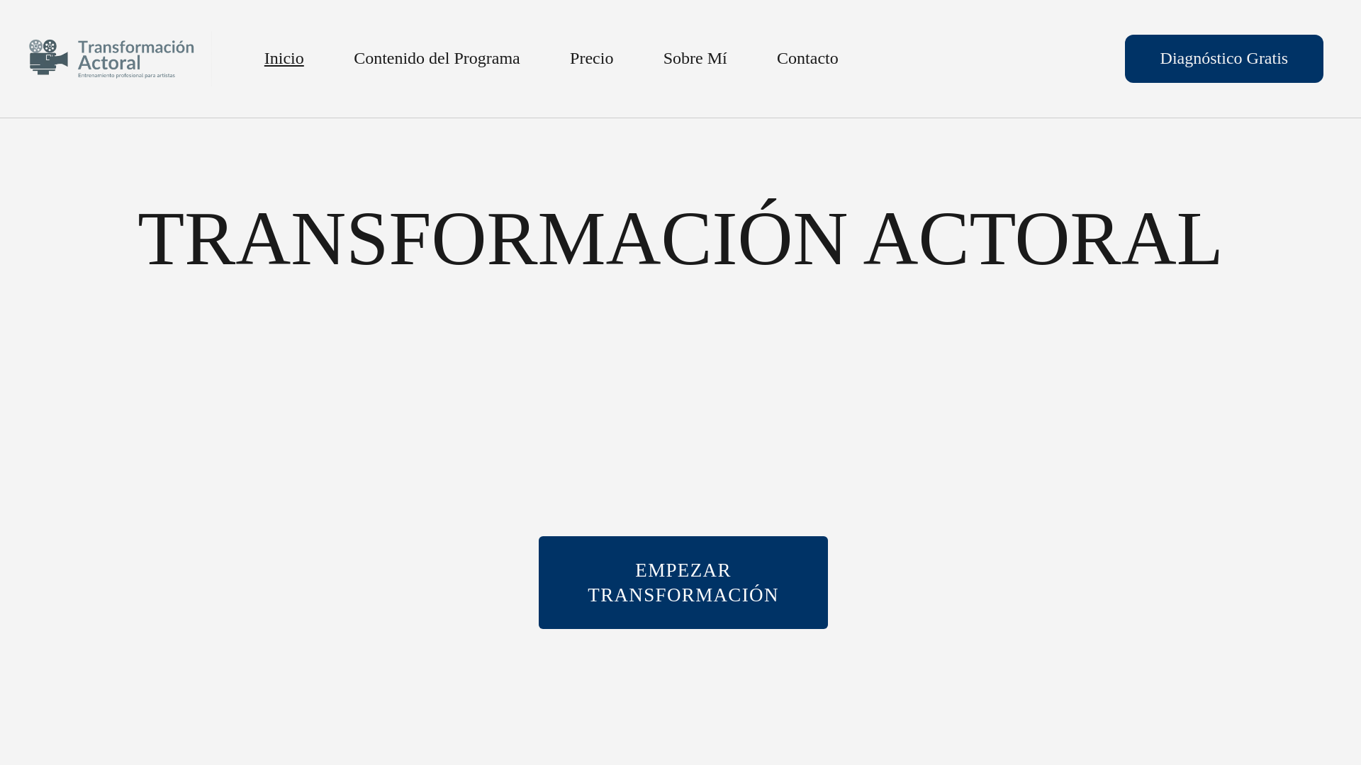 website screenshot of https://vivirdeactor.com/