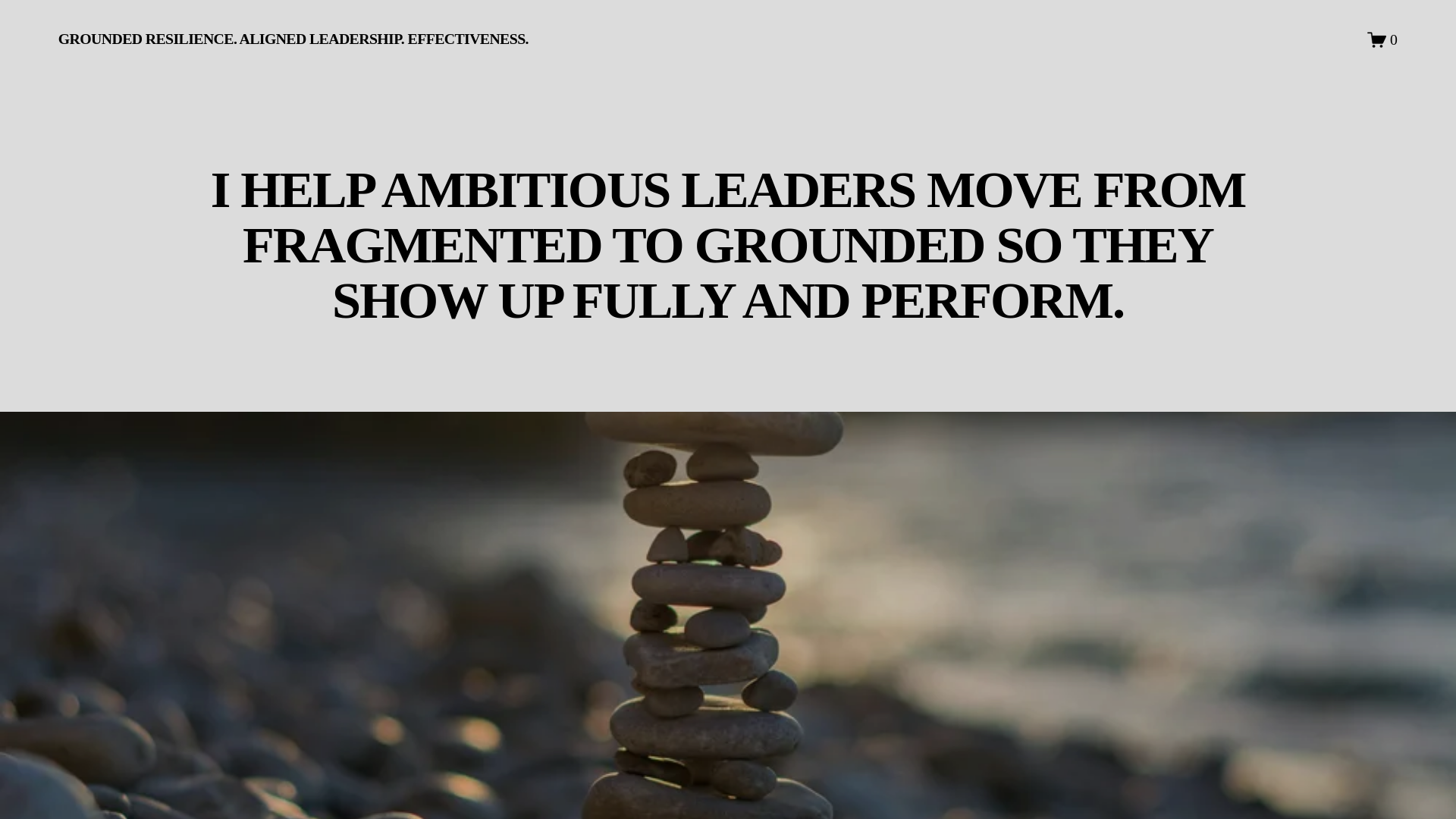 website screenshot of https://grounded-resilience.com