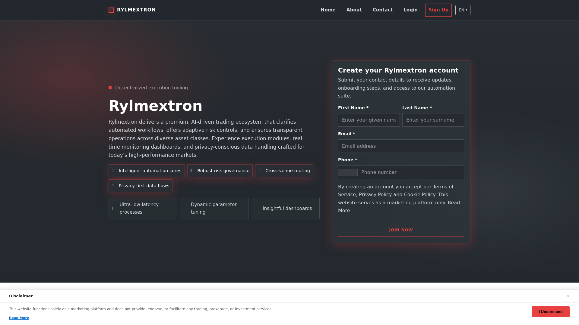 website screenshot of https://rylmextron-engine-site.pages.dev/