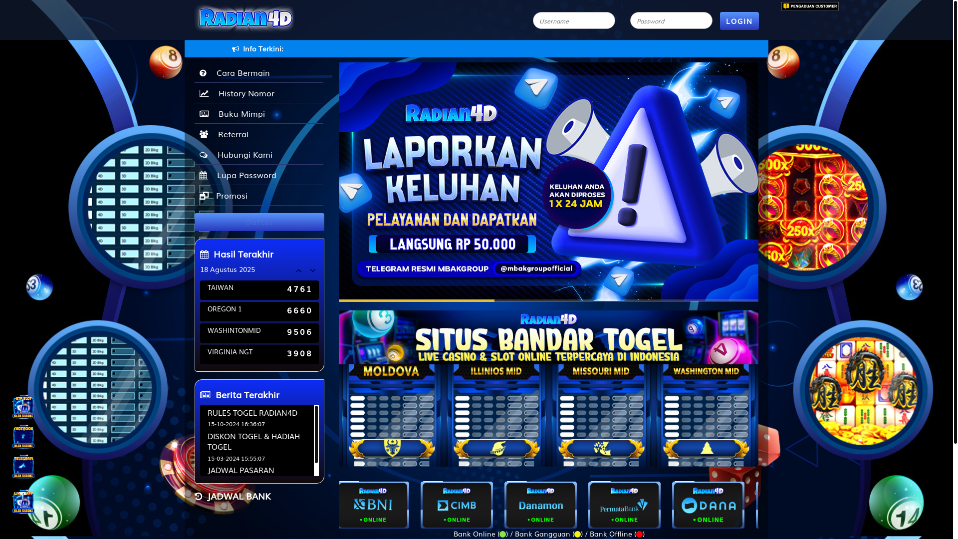 website screenshot of https://radian4d32h.com/
