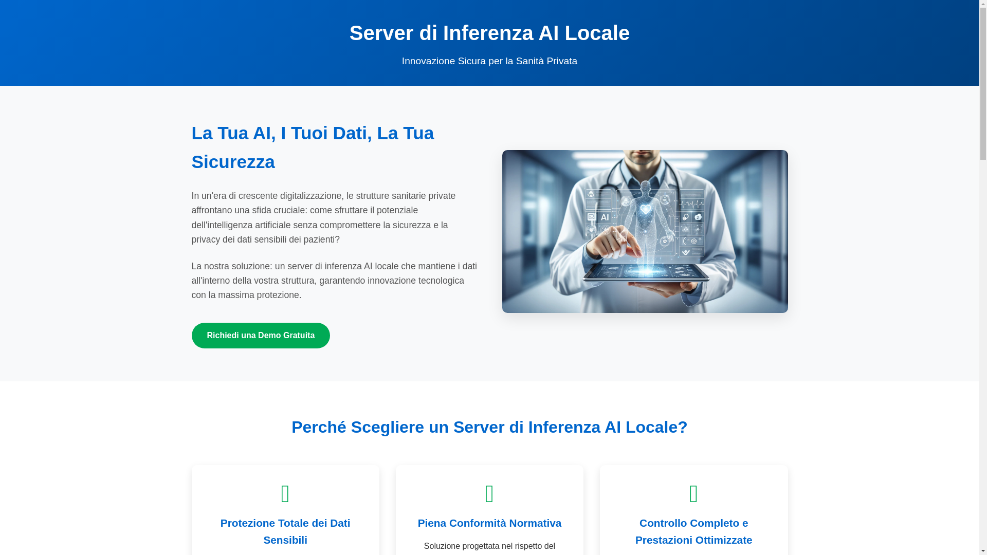 website screenshot of https://serverailocale.pages.dev/