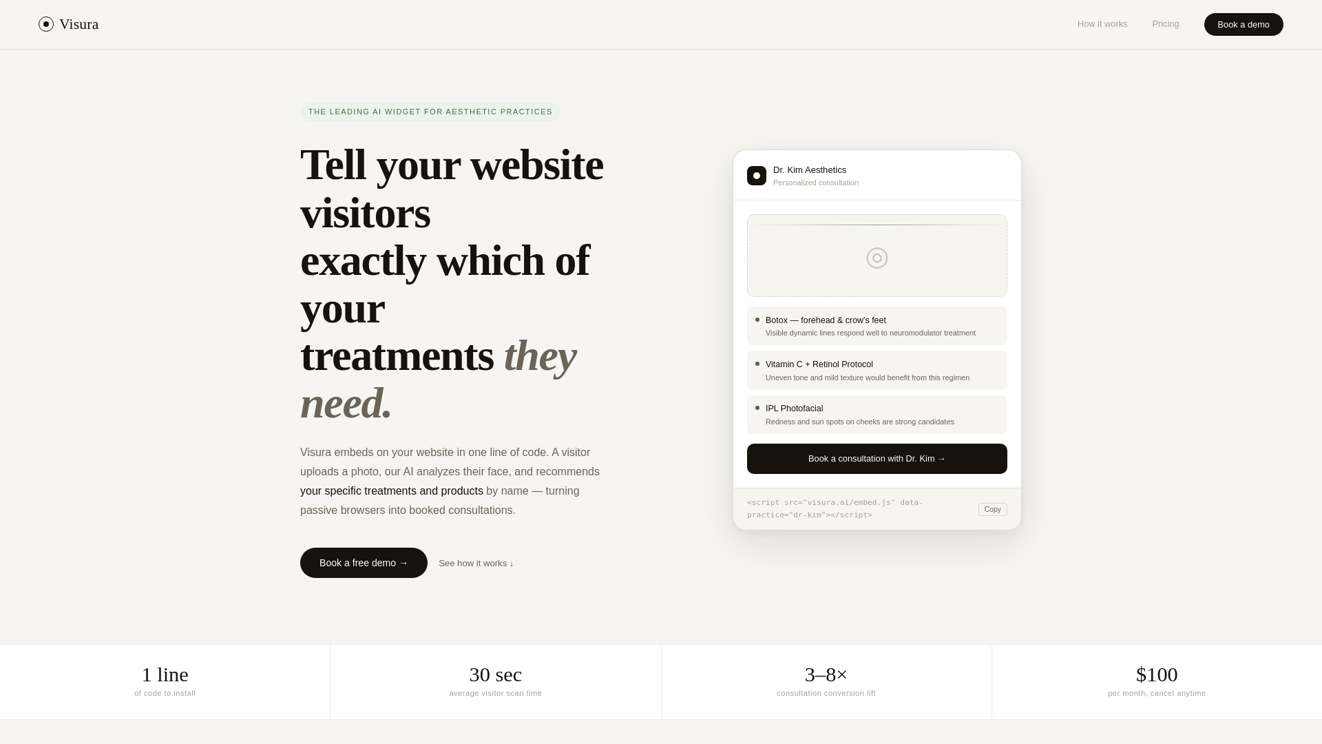 website screenshot of https://visuraforall.com/