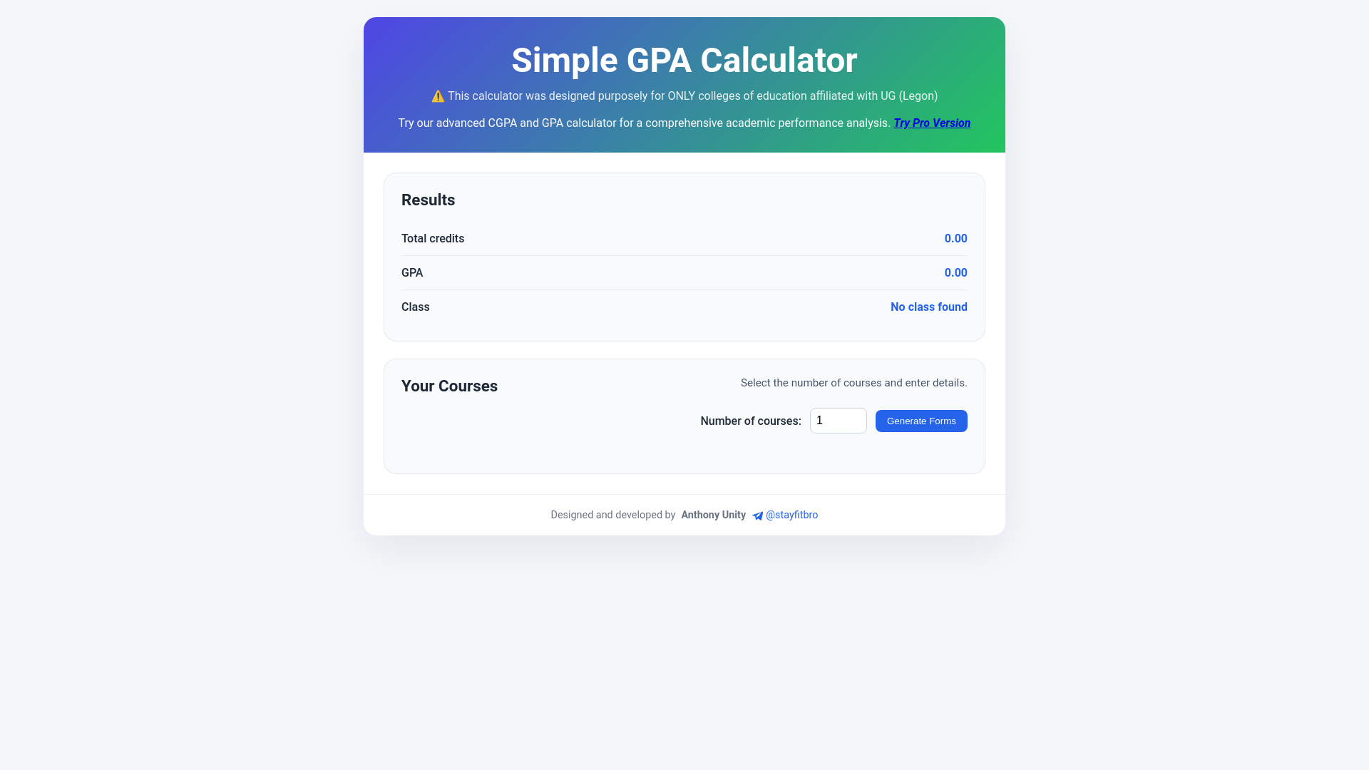 website screenshot of https://ugscorepilot.pages.dev/