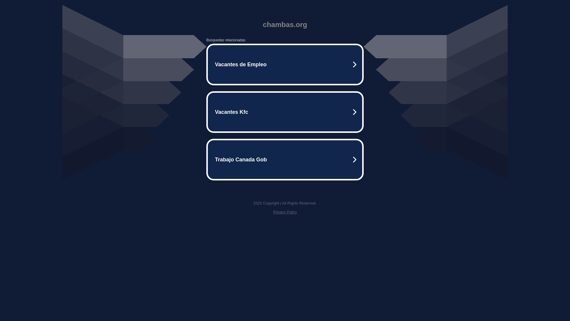 website screenshot of https://chambas.org/