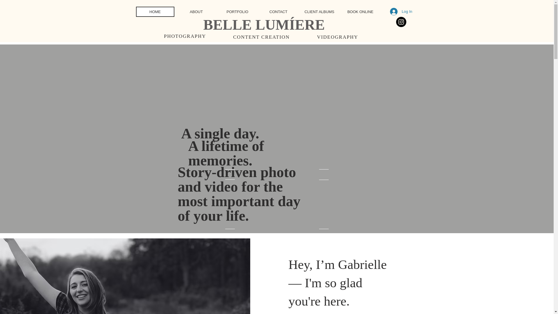 website screenshot of https://bellelumiereweddings.com/