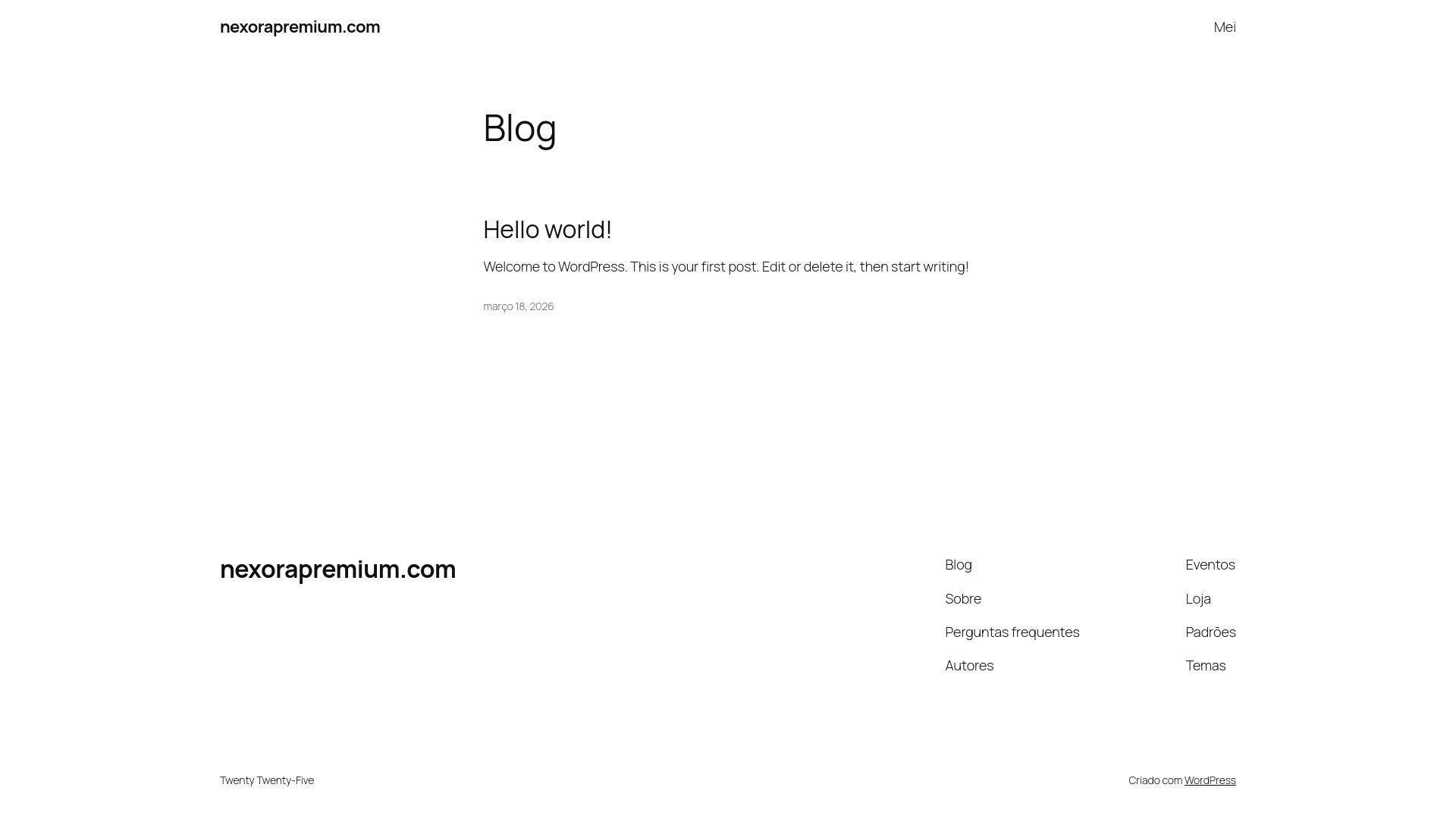 website screenshot of https://nexorapremium.com/