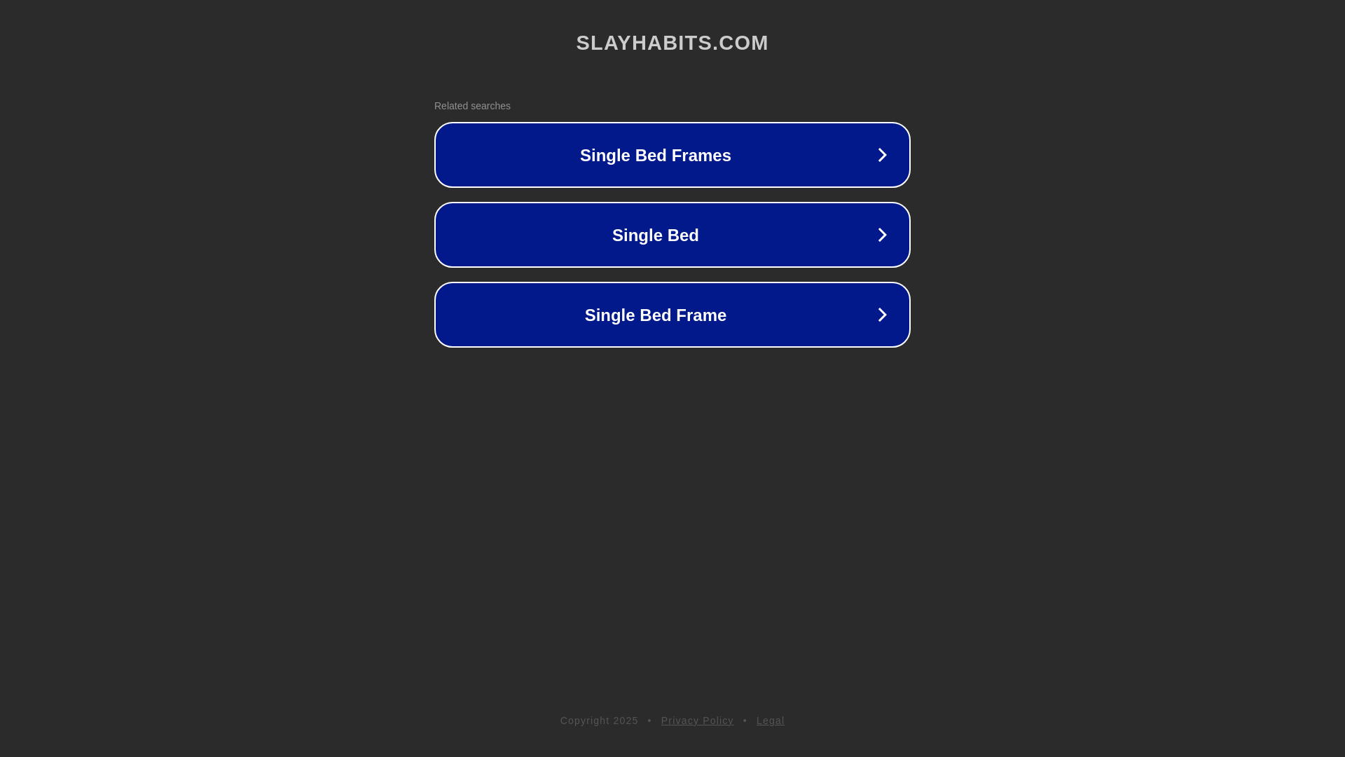 website screenshot of https://slayhabits.com/